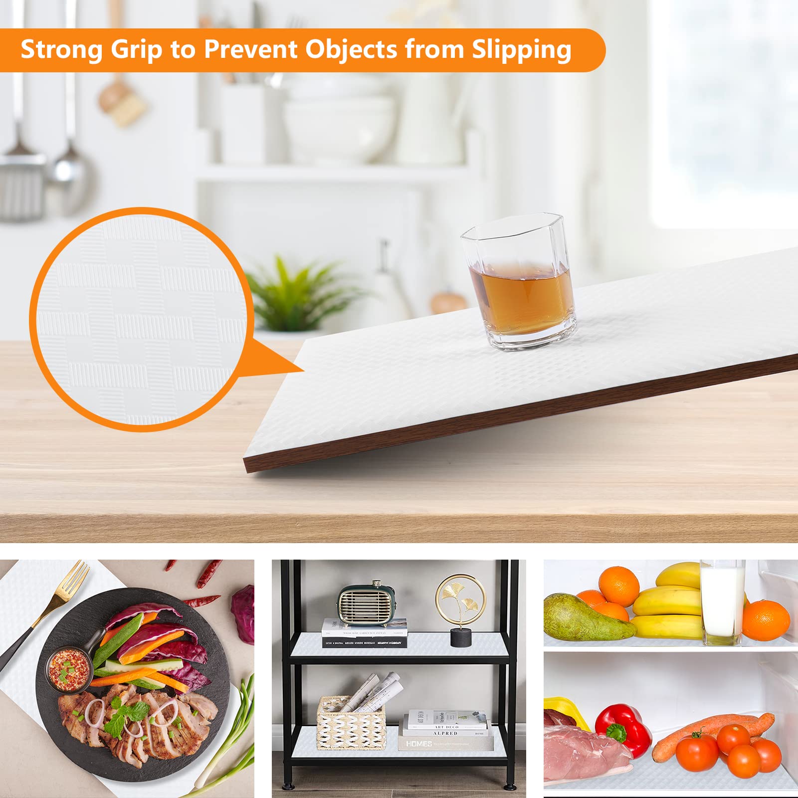 Shelf Liners for Kitchen Cabinets Non Adhensive