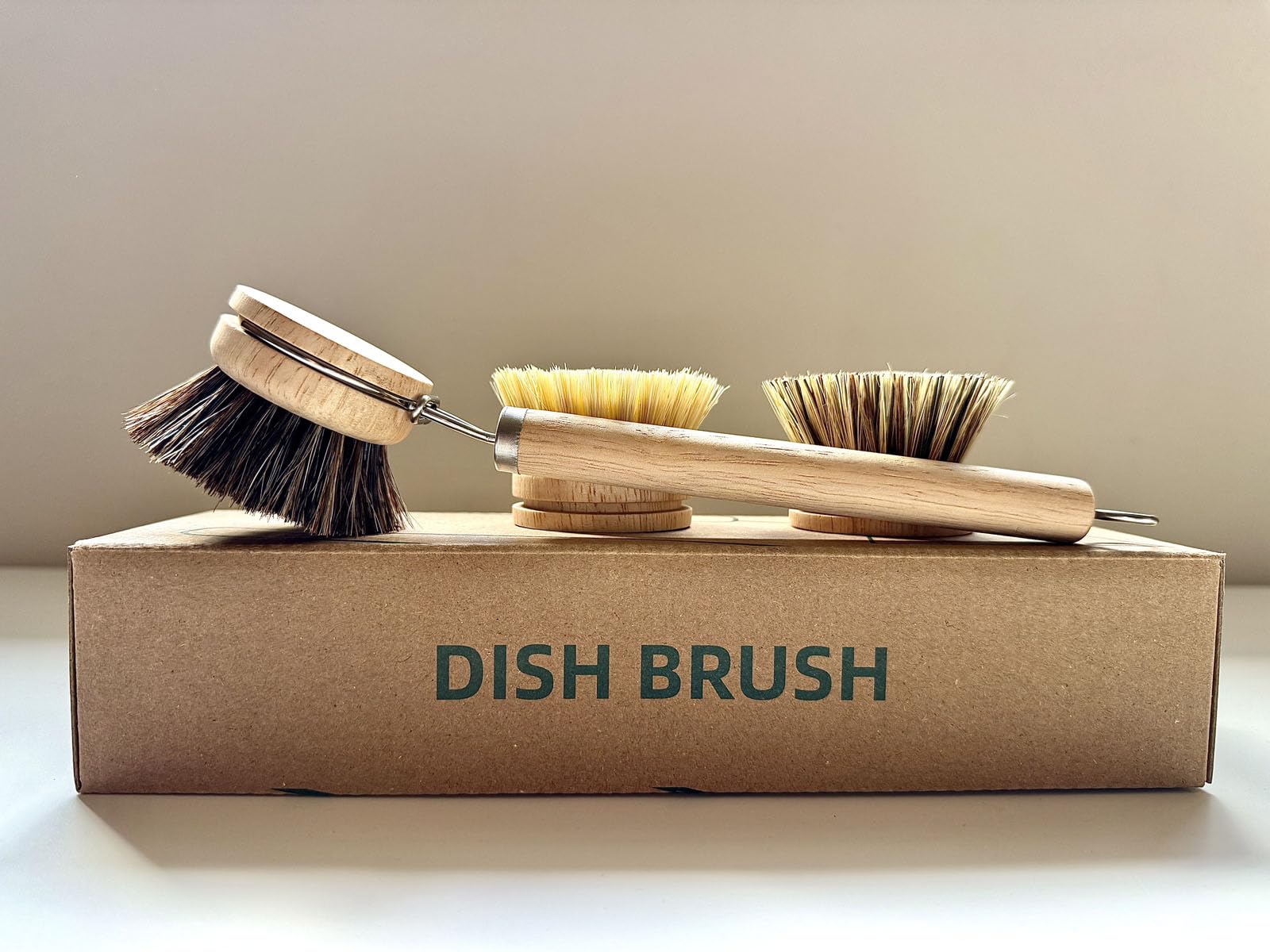 Bamboo Dish Brush with Handle