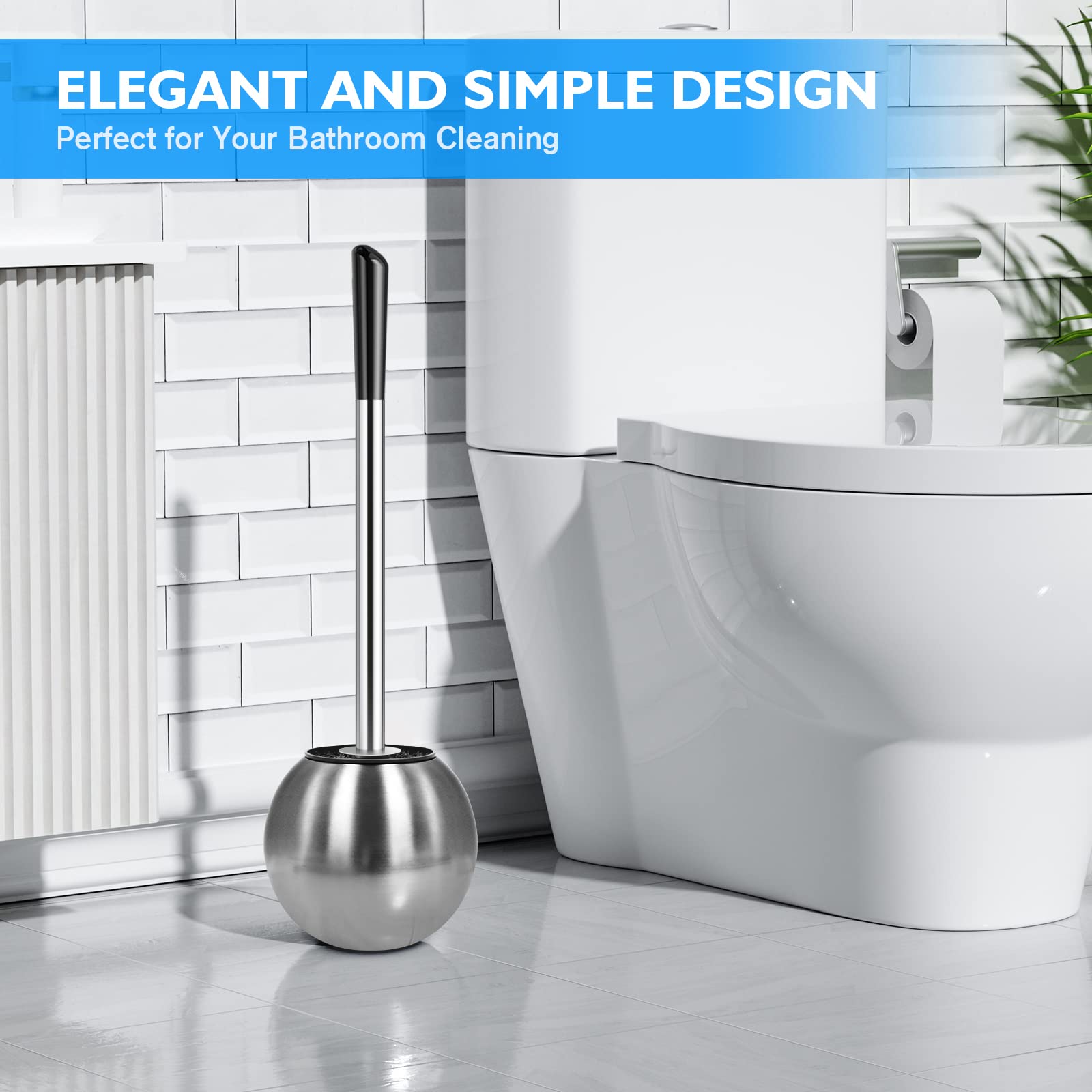 Toilet Brush and Holder 2 Pack (2 Count)