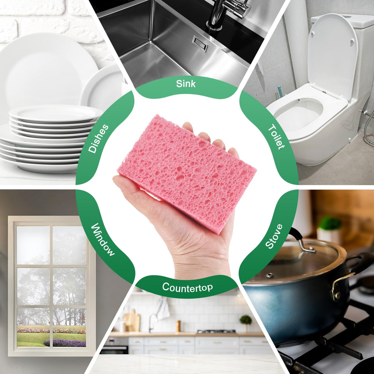 12 Pack Kitchen Sponges (12 Count)