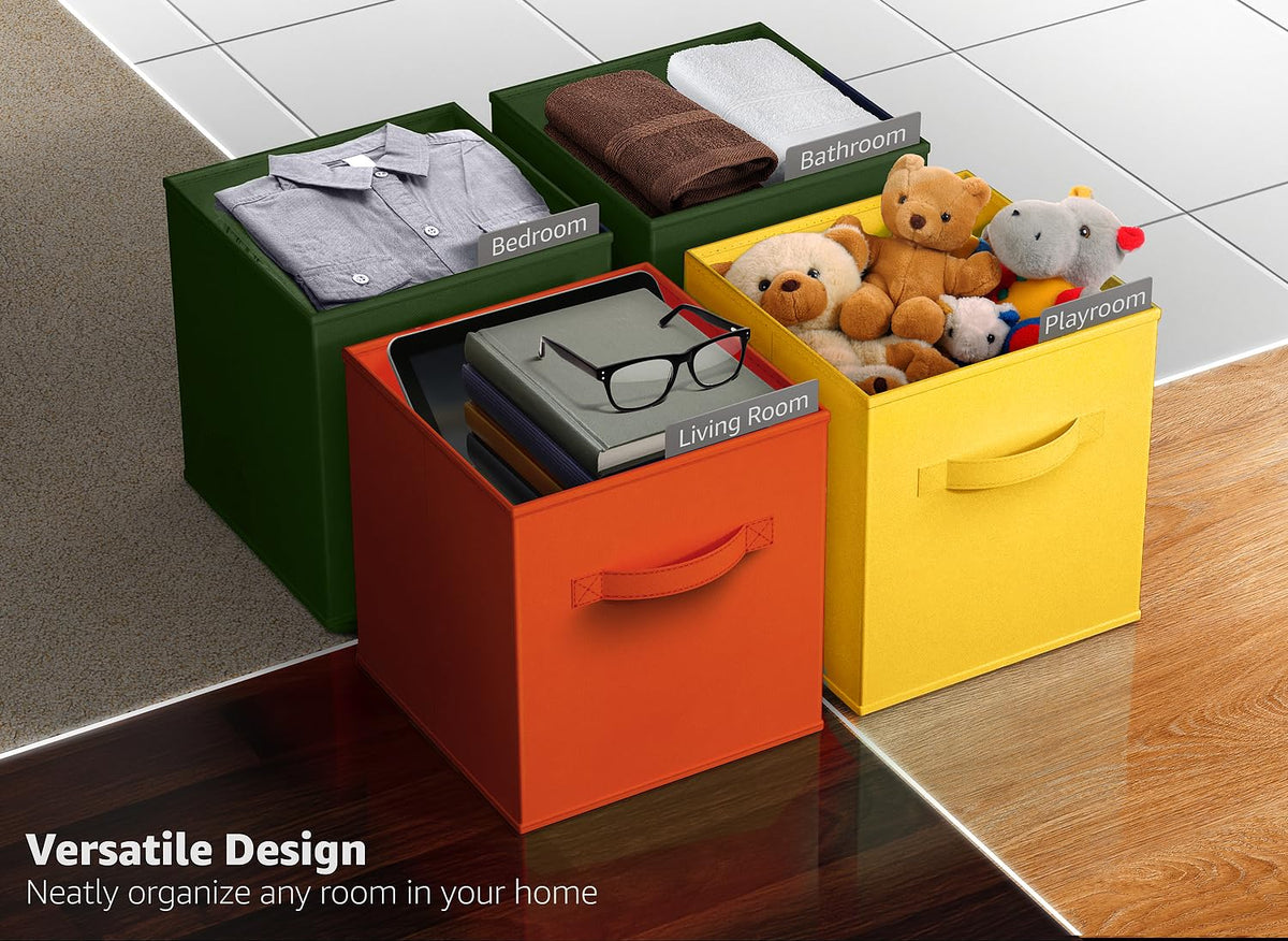 Foldable Storage Cubes (6 Cube Bins)