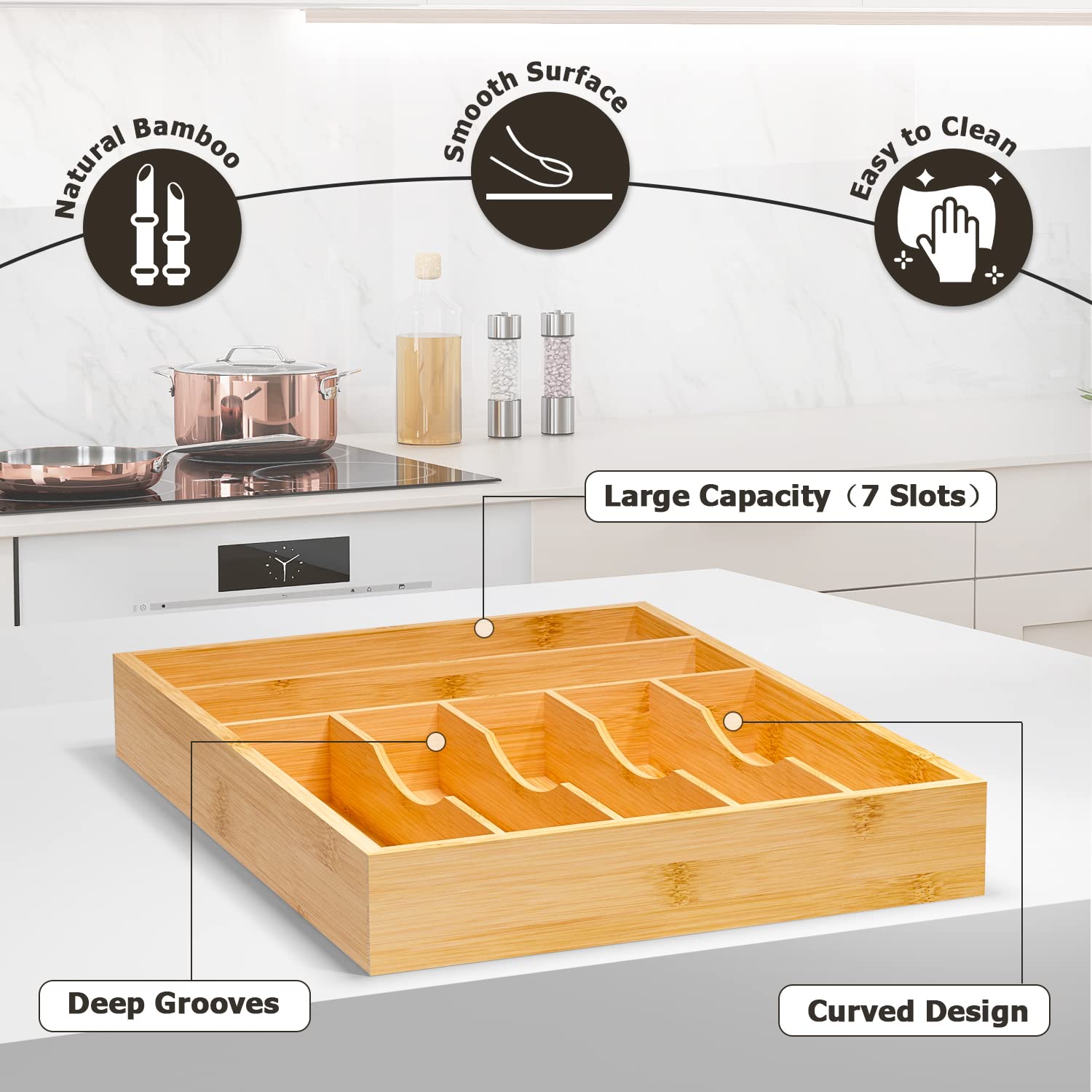 Flatware Organizer Silverware Drawer Organizer