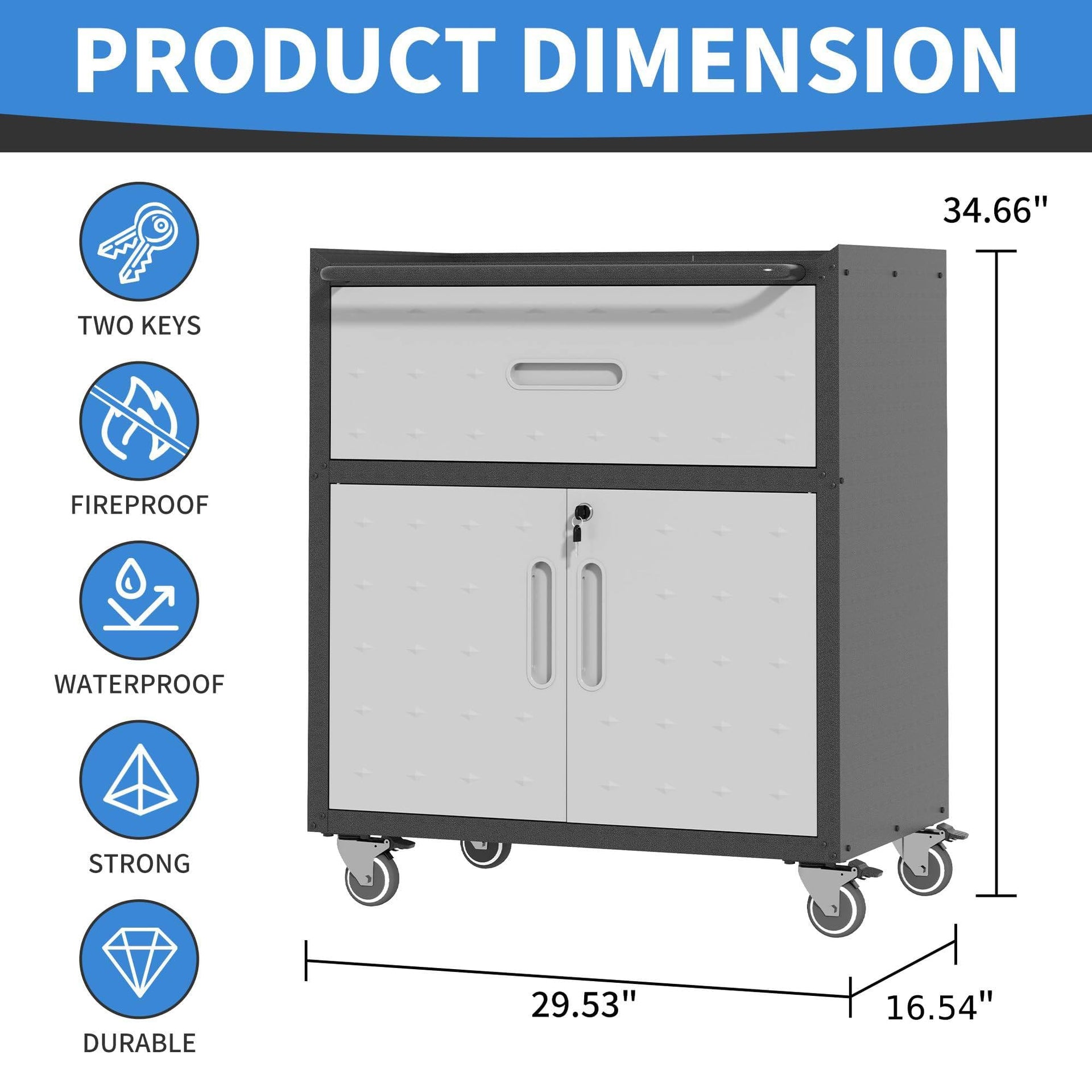 Metal Storage Cabinet for Garage