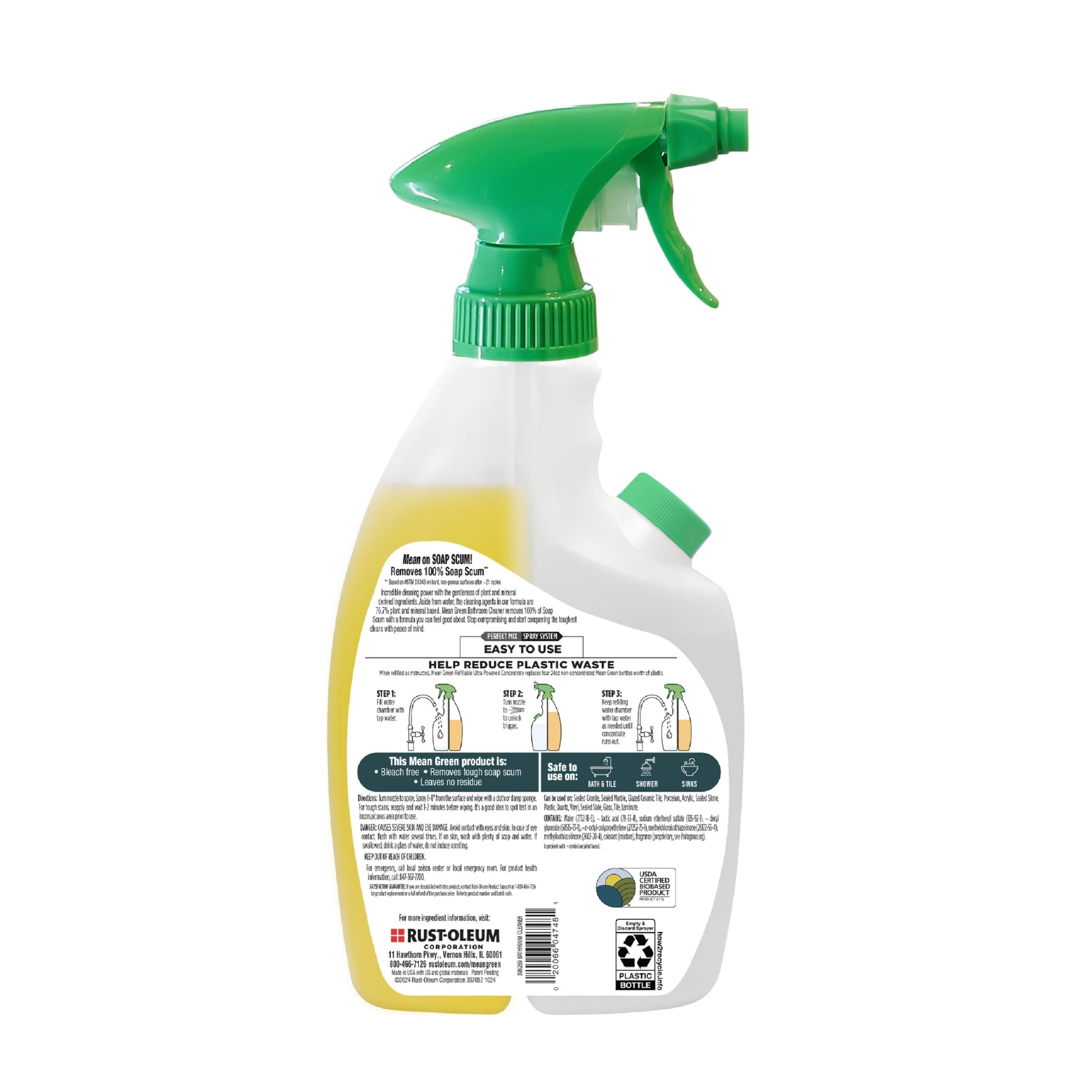 Refillable Ultra Powered Bathroom Cleaner Concentrate (14.3 Fl Oz)
