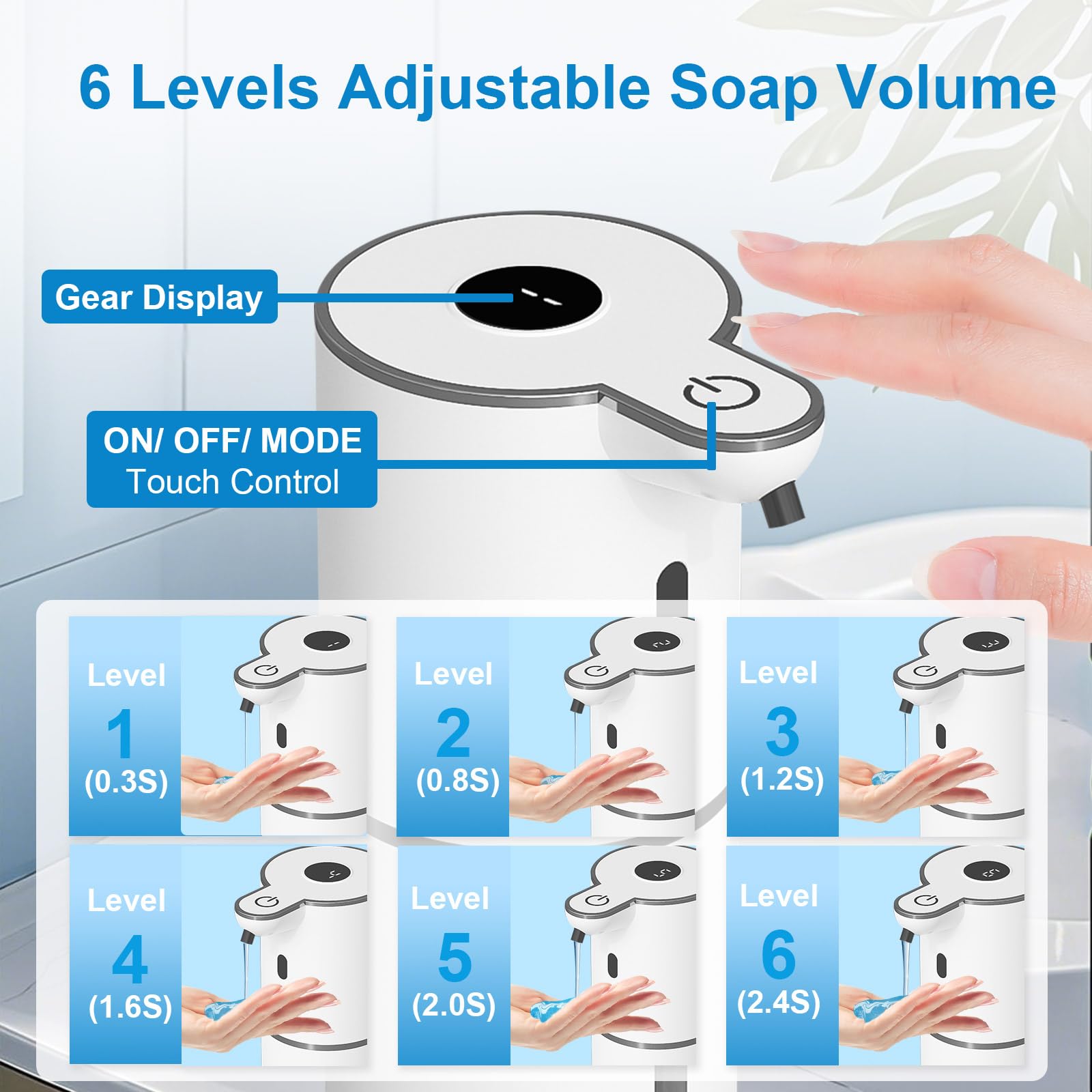 2 Pack Automatic Liquid Soap Dispenser Touchless (2 Count)