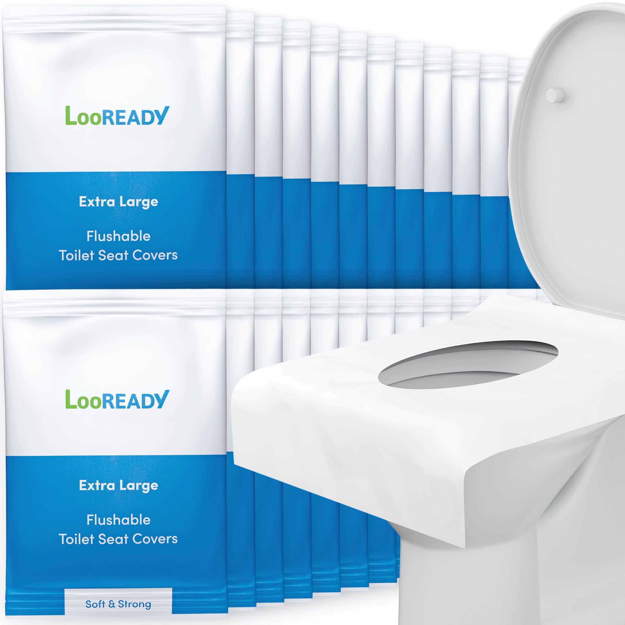 Toilet Seat Covers Disposable Flushable (30 Count)