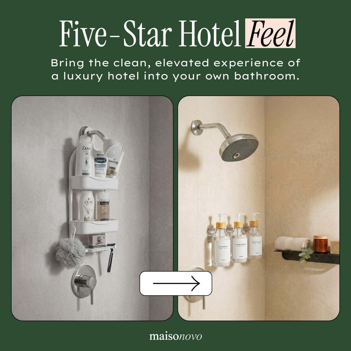 Shampoo and Conditioner Dispenser (3 Count)