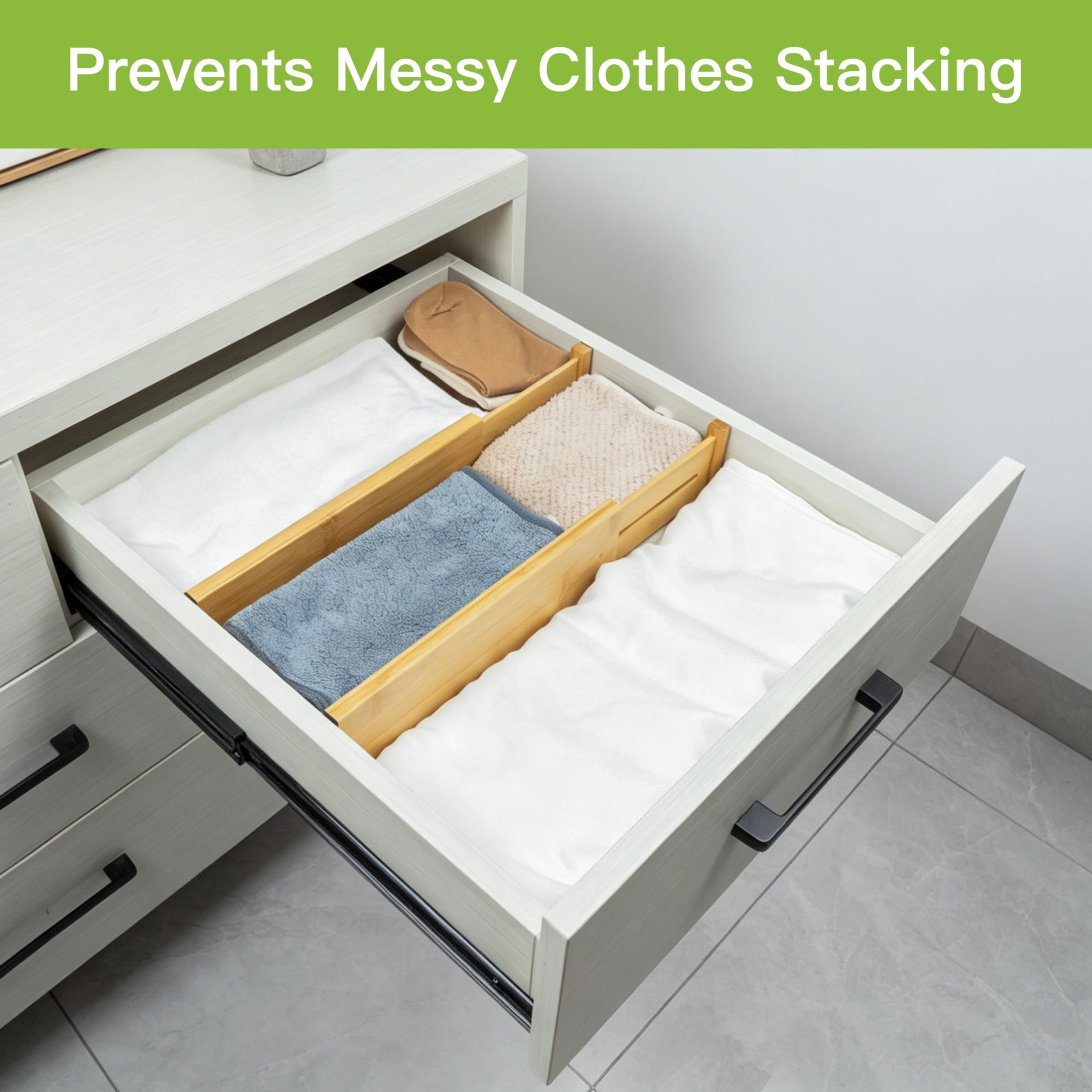 Bamboo Dresser Drawer Dividers