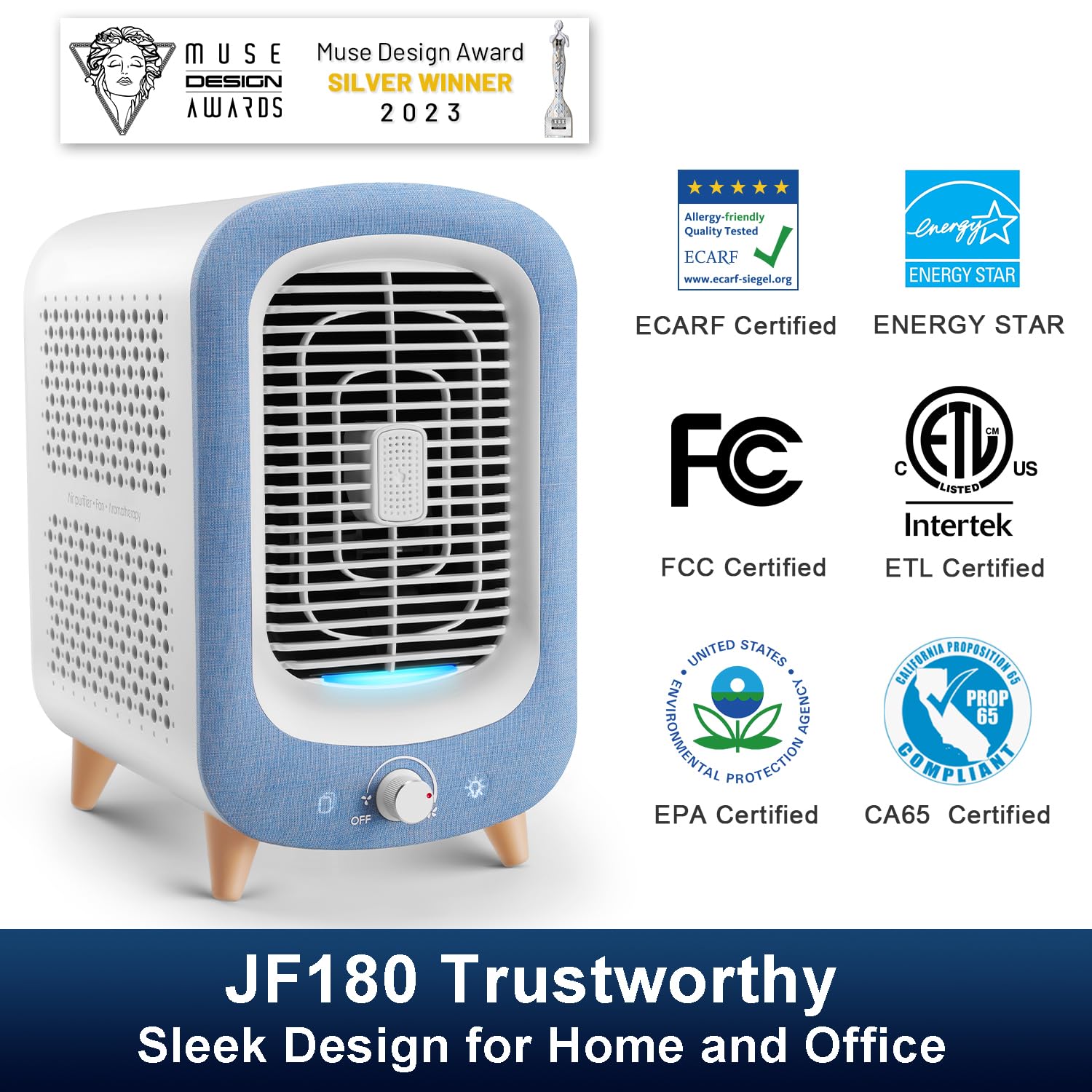 Air Purifiers for Home Bedroom Dorm Room Small Office Desktop