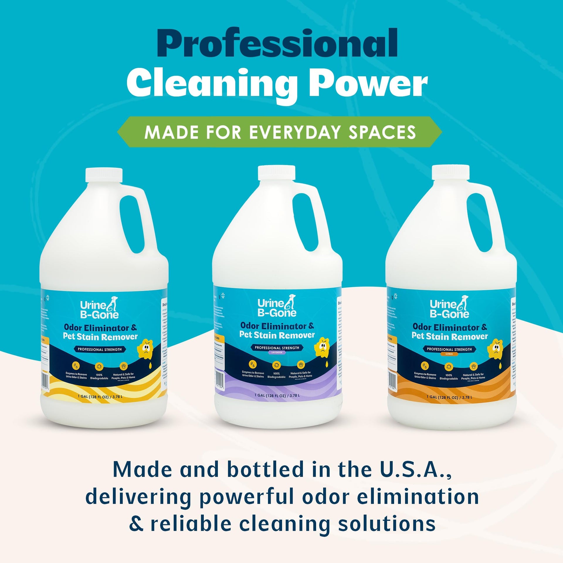 Urine B Gone Enzyme Cleaner for Human (128 Fl Oz)