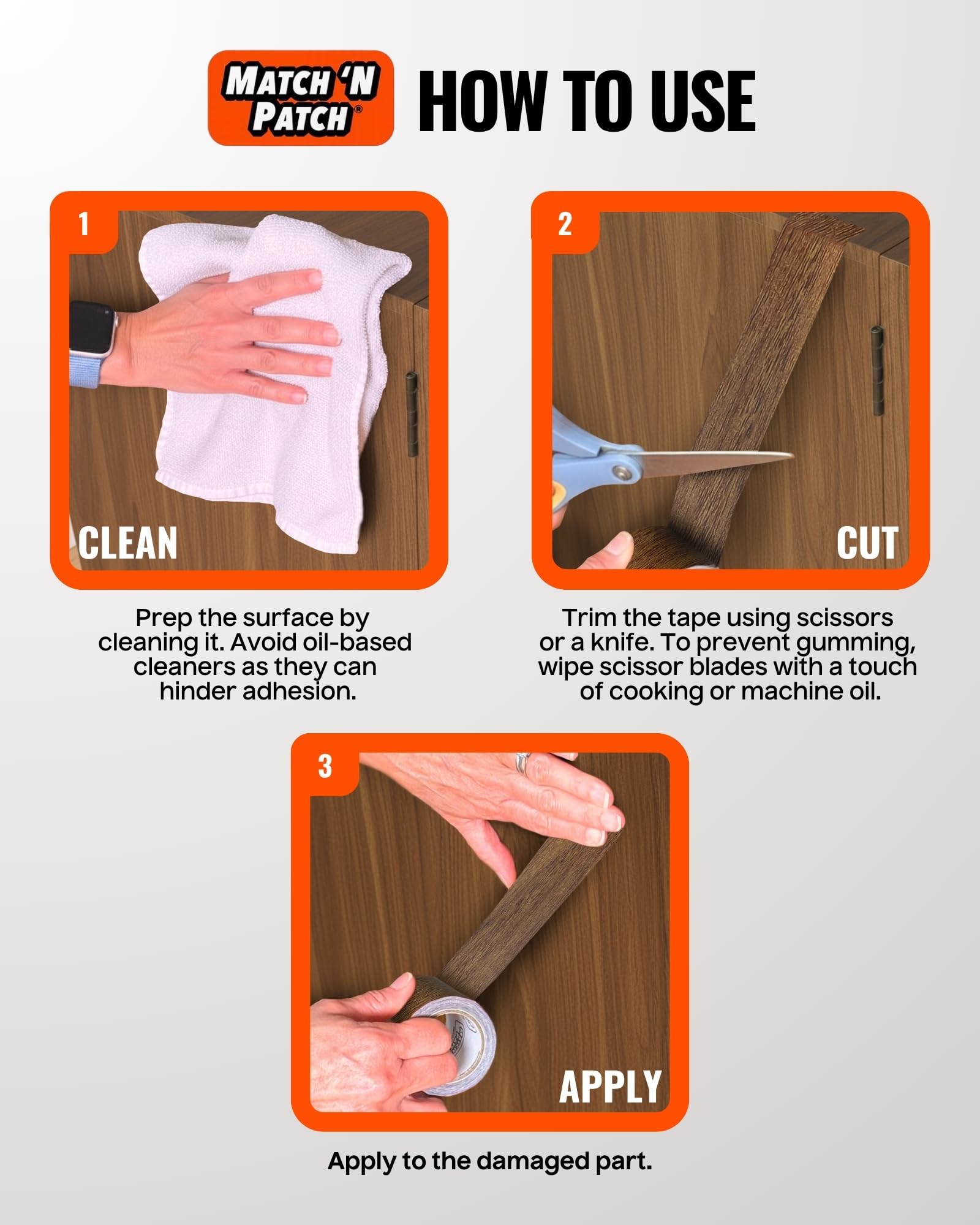 Project+ Wood Grain Repair Tape