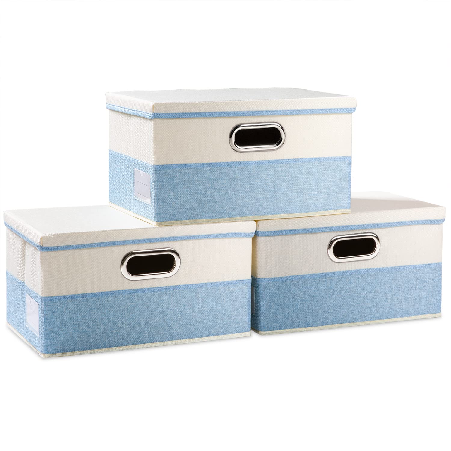 Collapsible Storage Bin with Lid [3 (3 Count)