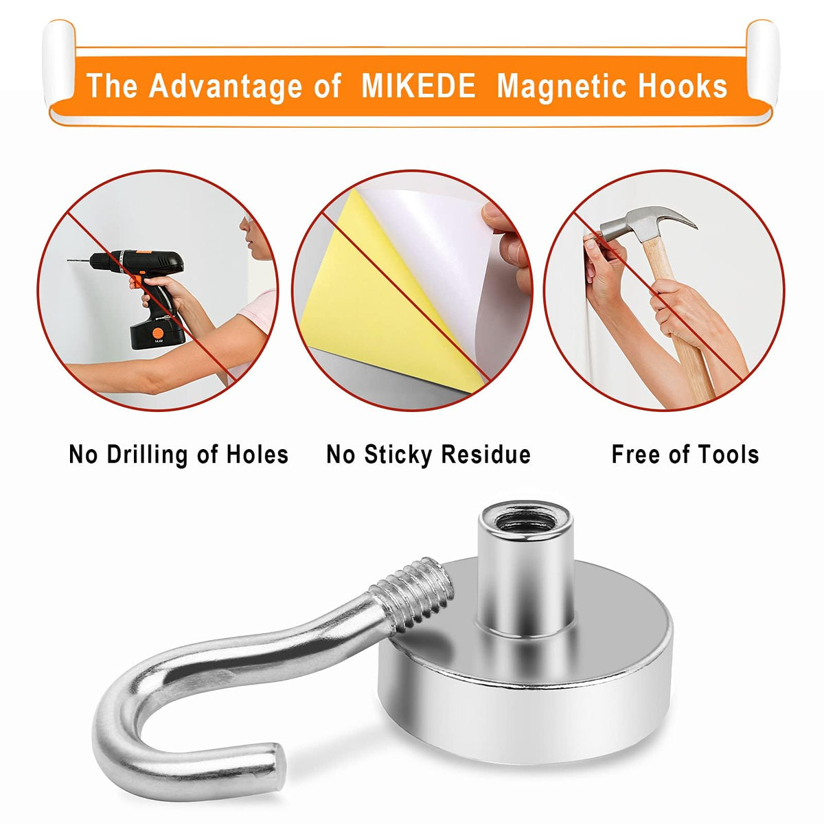 Magnetic Hooks 30lbs Strong Magnets Hook 36 Pack