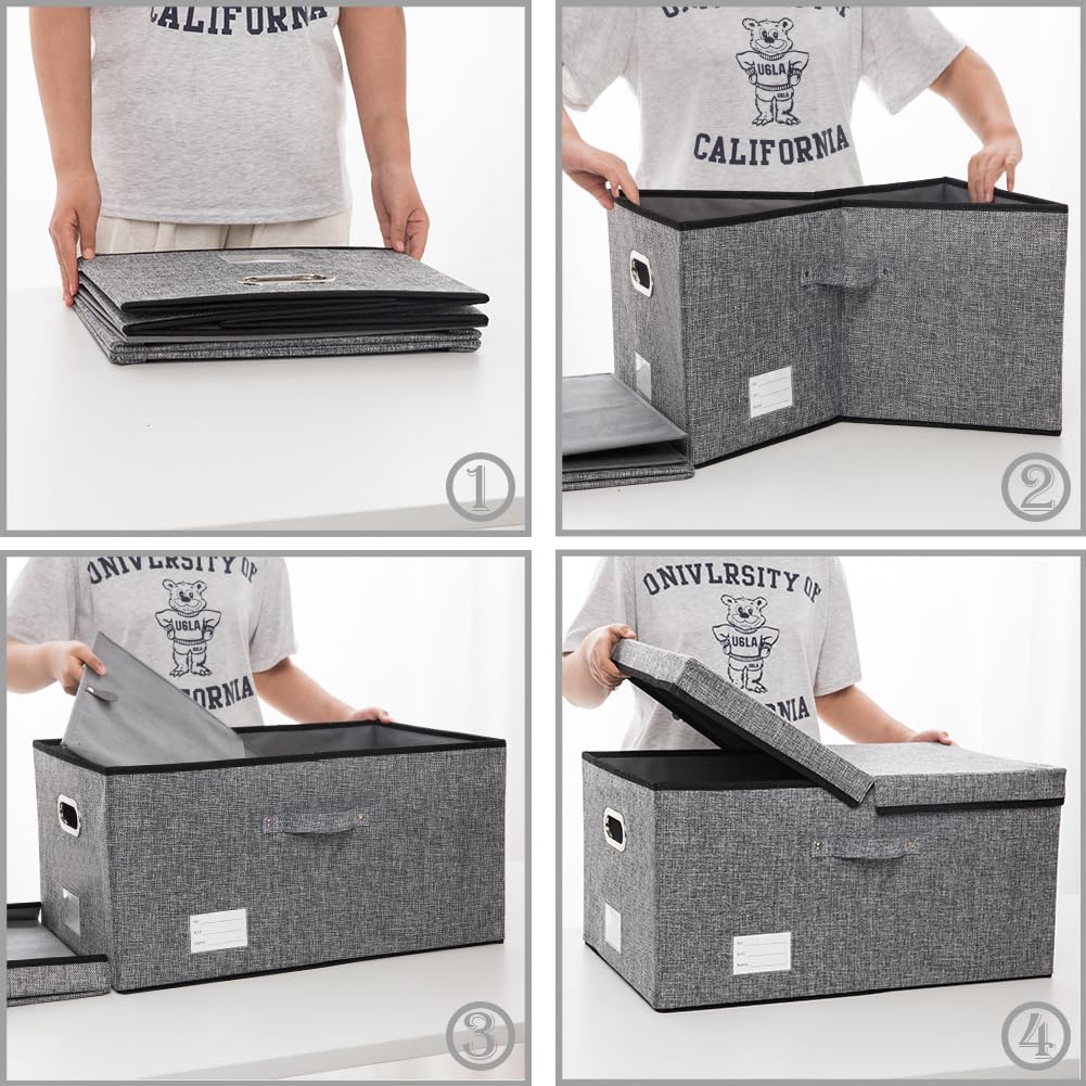 Storage Bins with Lids [3 (3 Count)