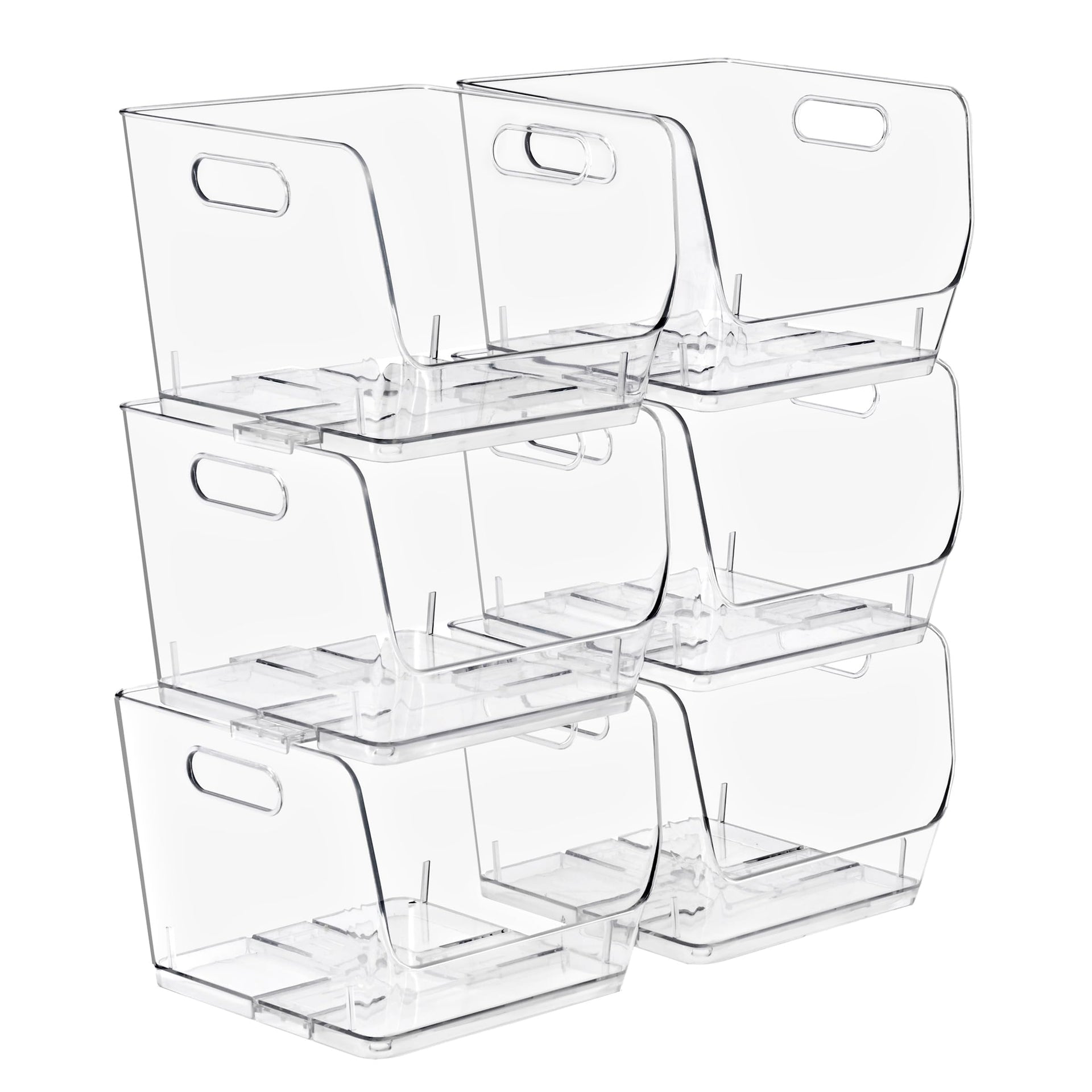 Stackable Storage Bins Open Front