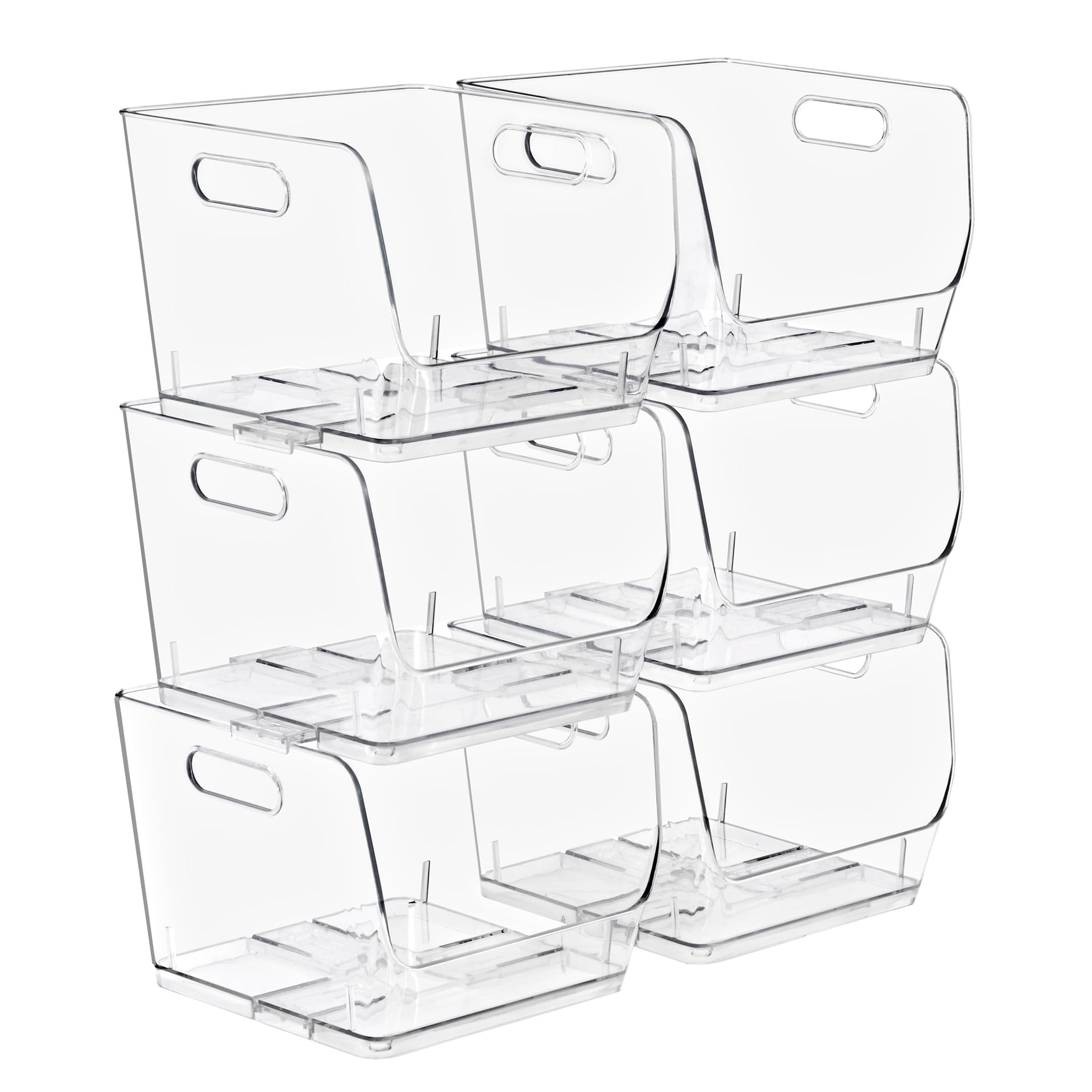 Stackable Storage Bins Open Front