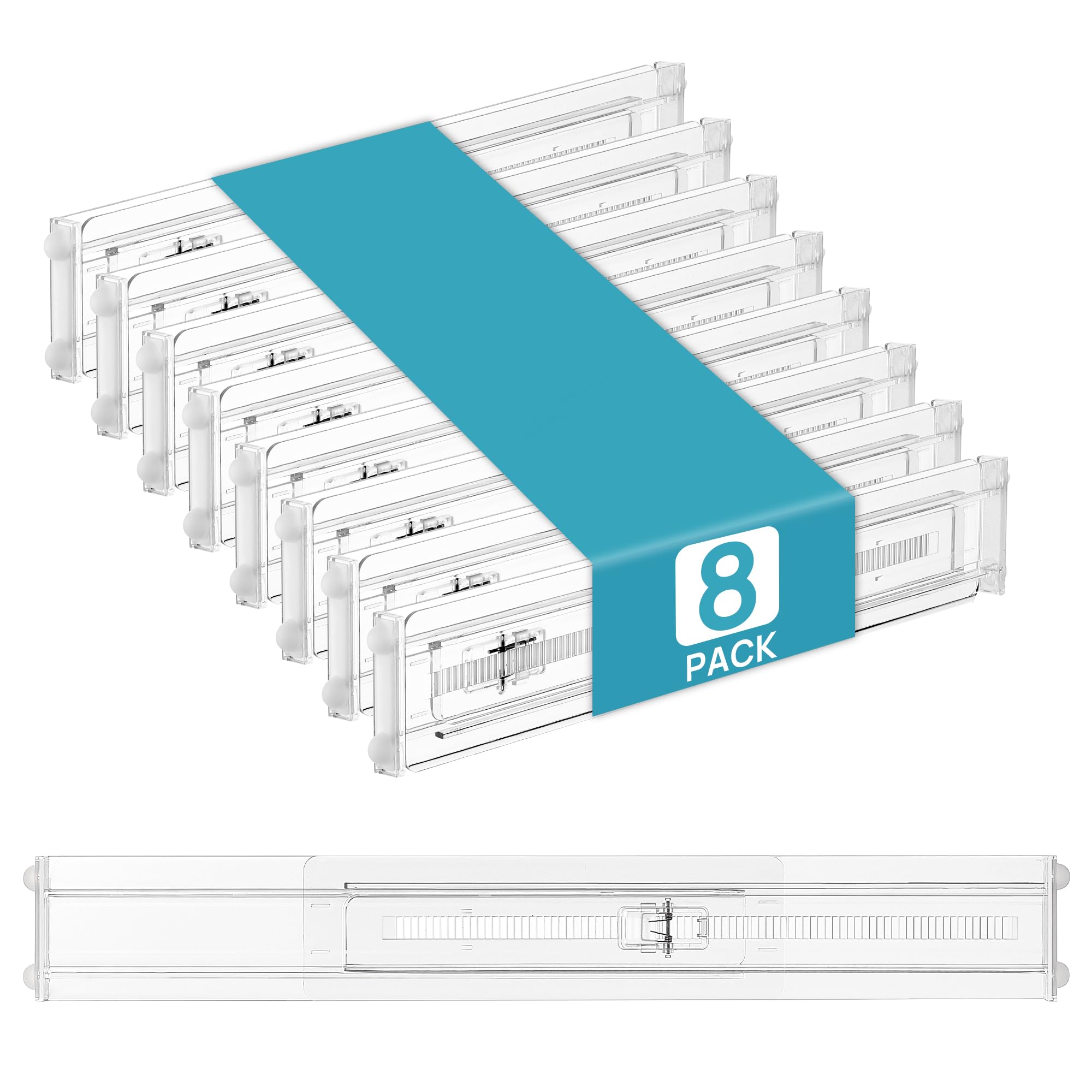 8 Pack Shallow Drawer Dividers (8 Count)
