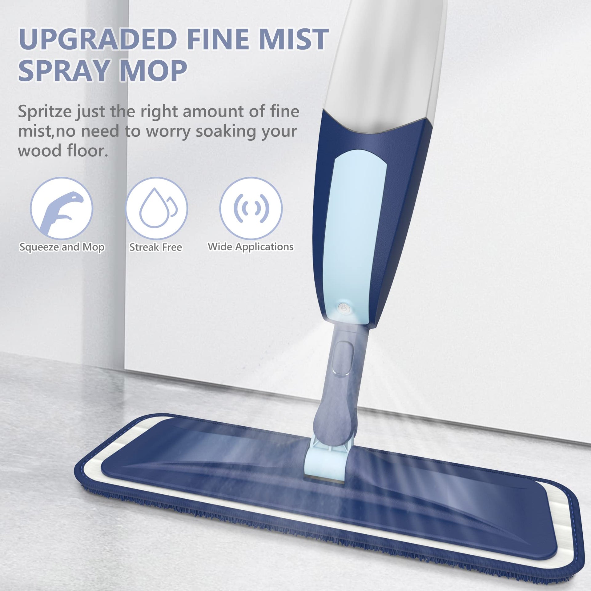 Spray Mop Microfiber Wood Floor Mops for Floor Cleaning