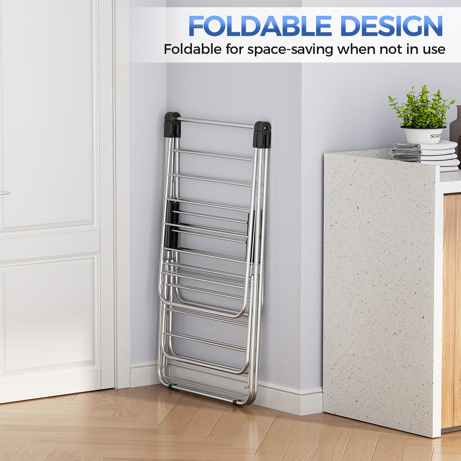 Large Stainless Steel Clothes Drying Rack
