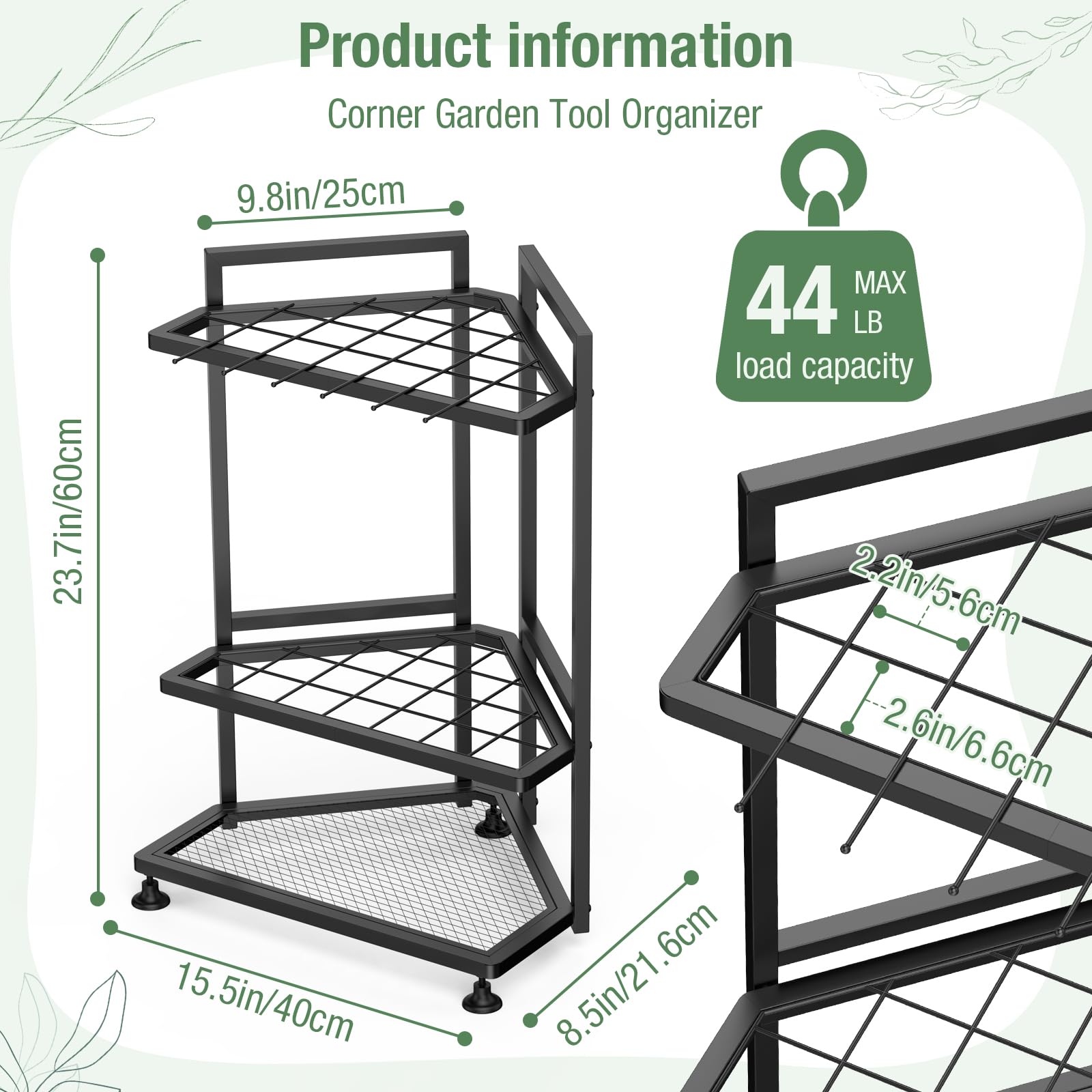 Garden Tool Organizer for Corner