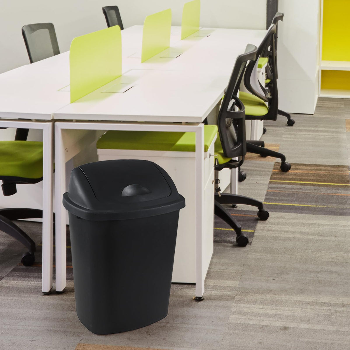 4 Pack 6 Gallon Trash Can Plastic (4 Count)