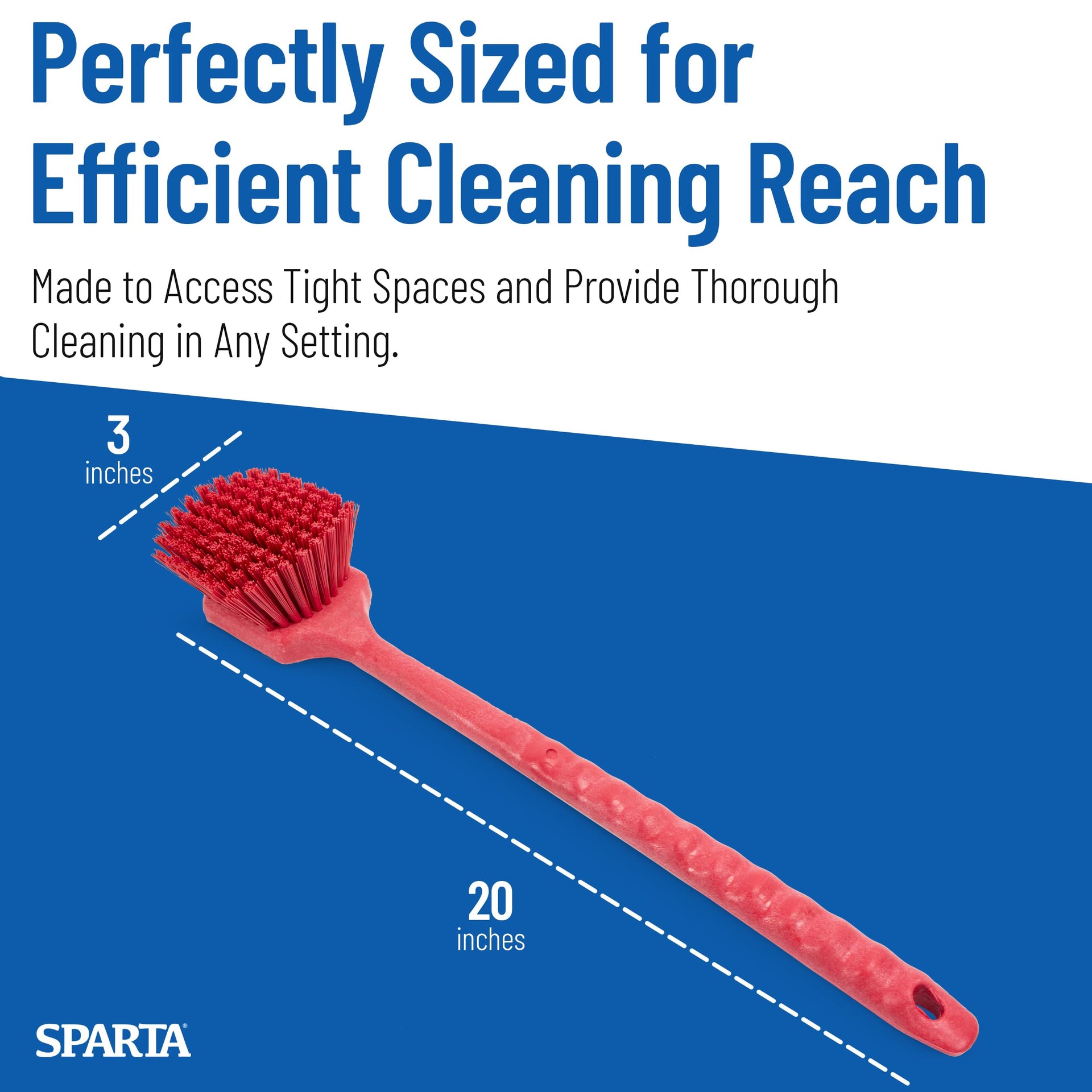 20" Floater Scrub Brush with Long Handle