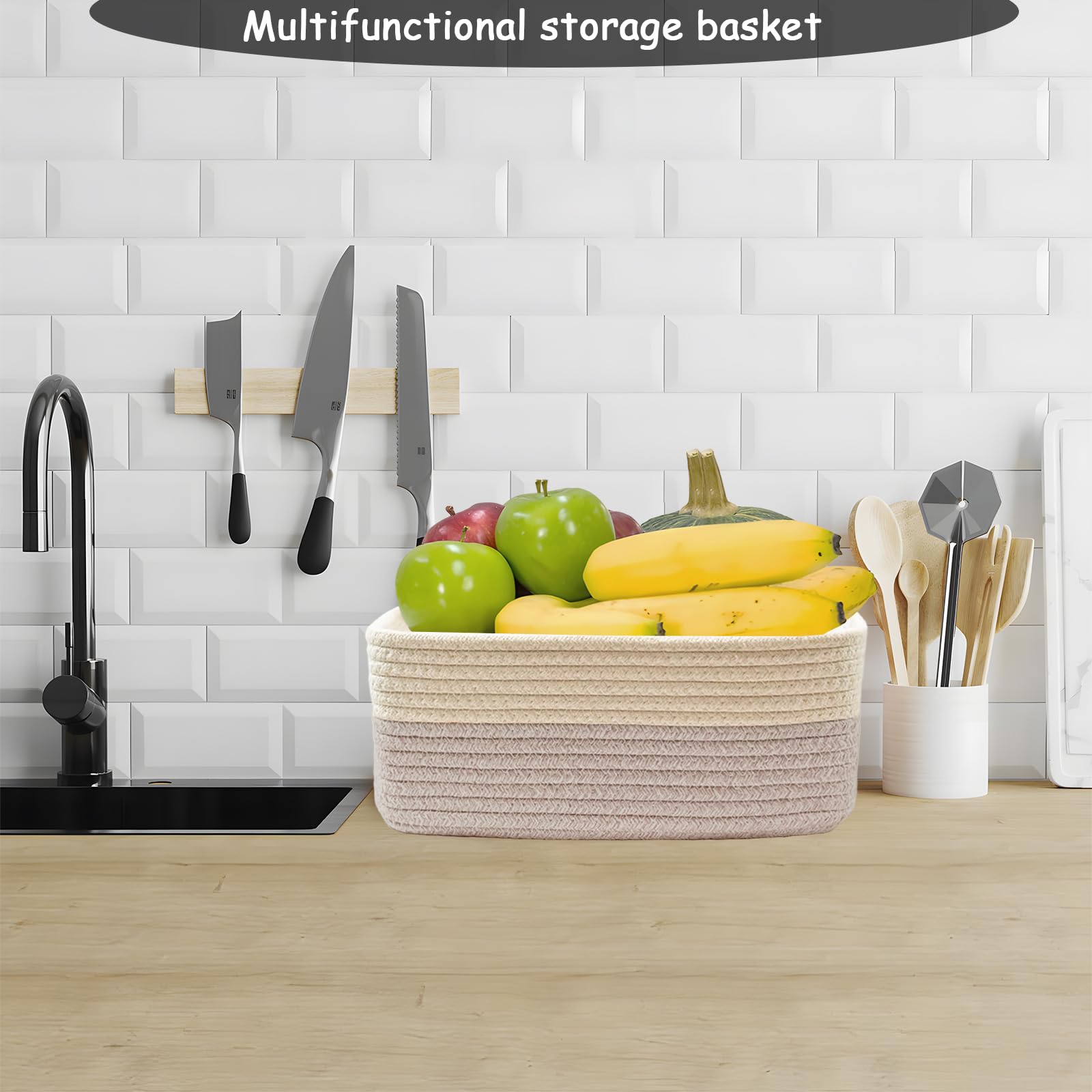 COMFY HOMI 11.5"x7.5"x4.7" Storage Baskets for Organizing (3 Count)