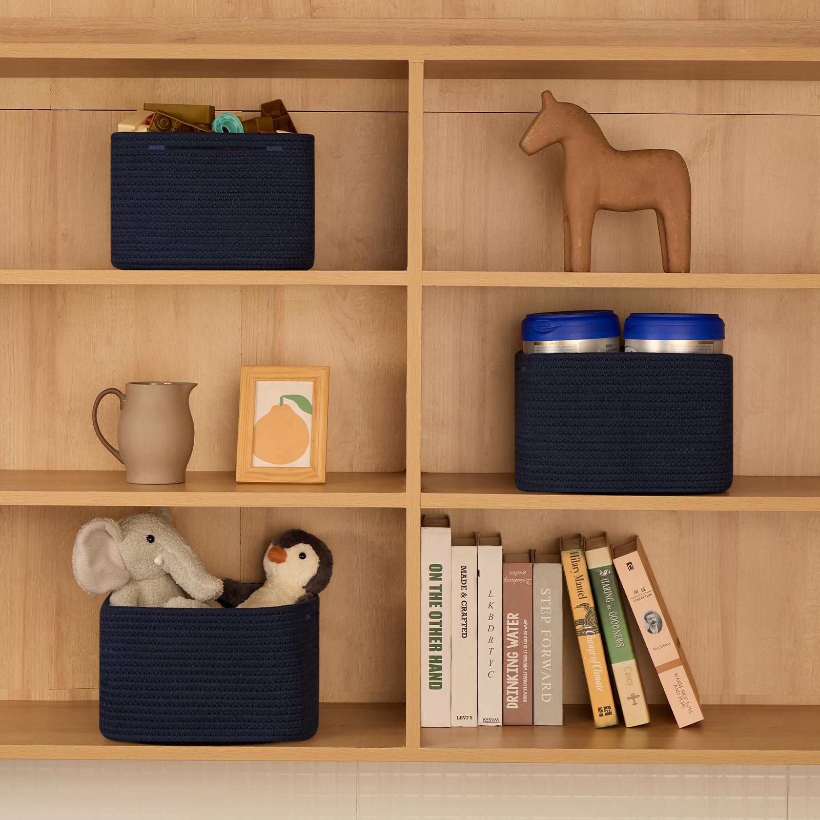 Small Organizing Baskets for Cubes Shelf (3 Count)