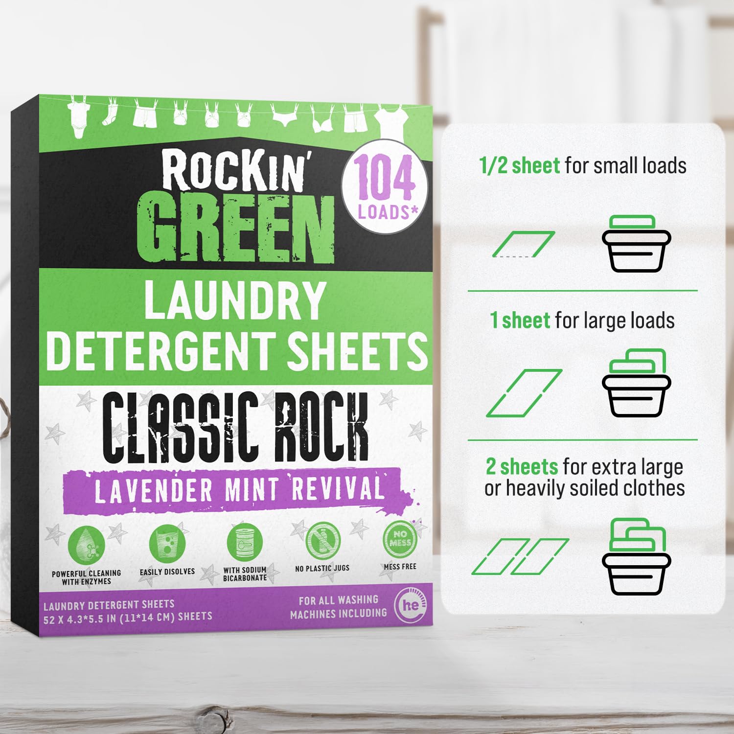 Natural Detergent Sheets (102 Count)