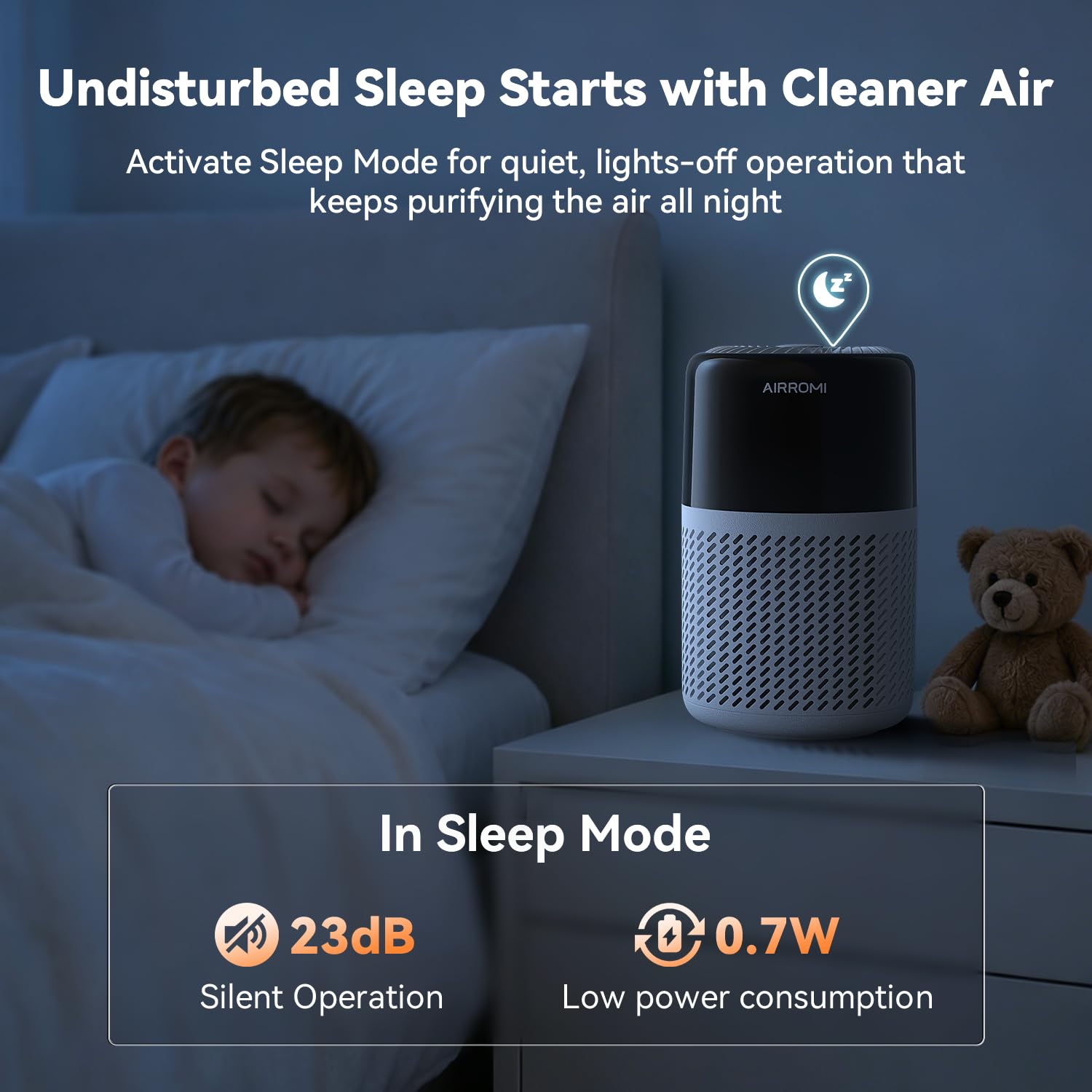 HEPA Air Purifier for Bedroom&Home