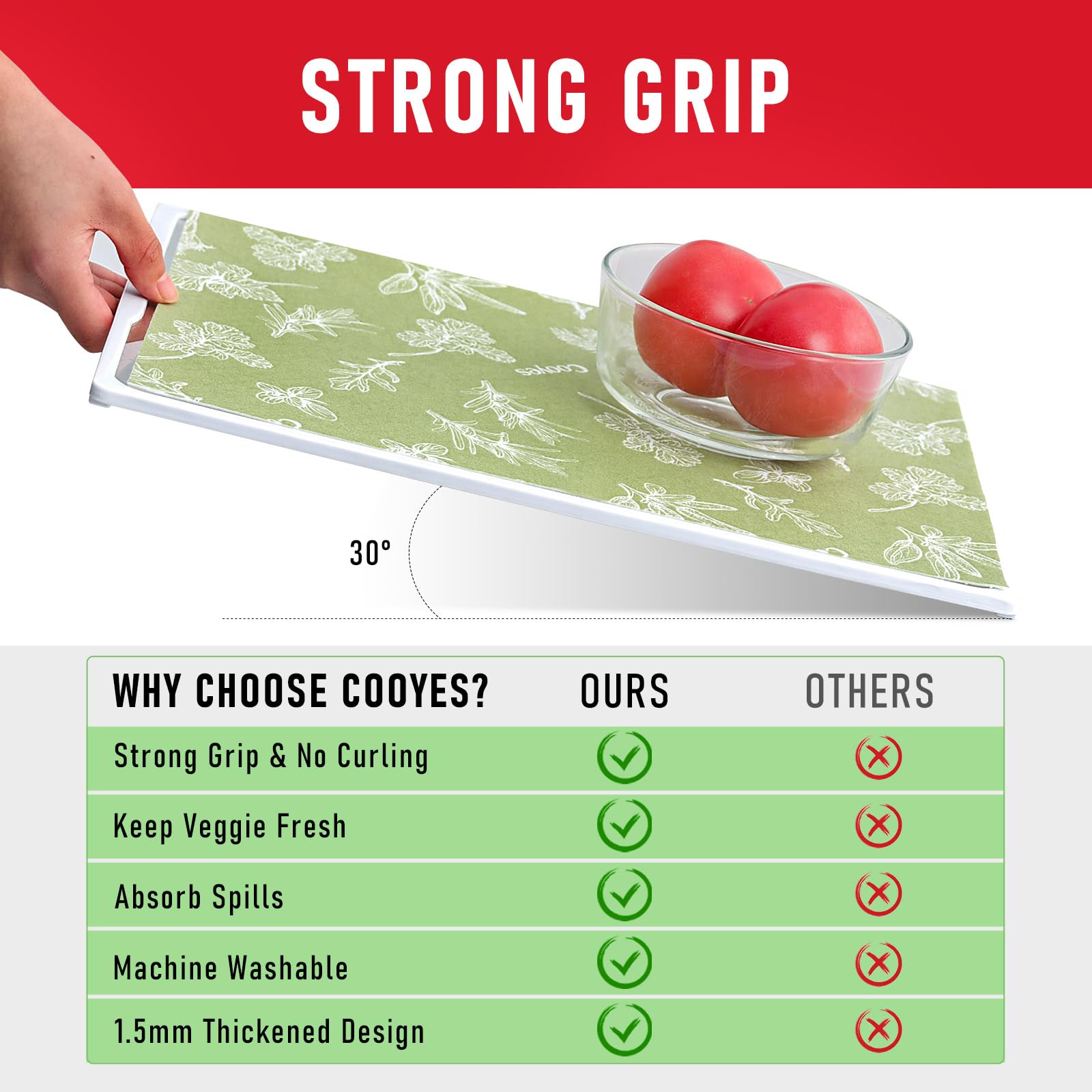 Large Fridge Liners for Refrigerator (27 Sq Ft)