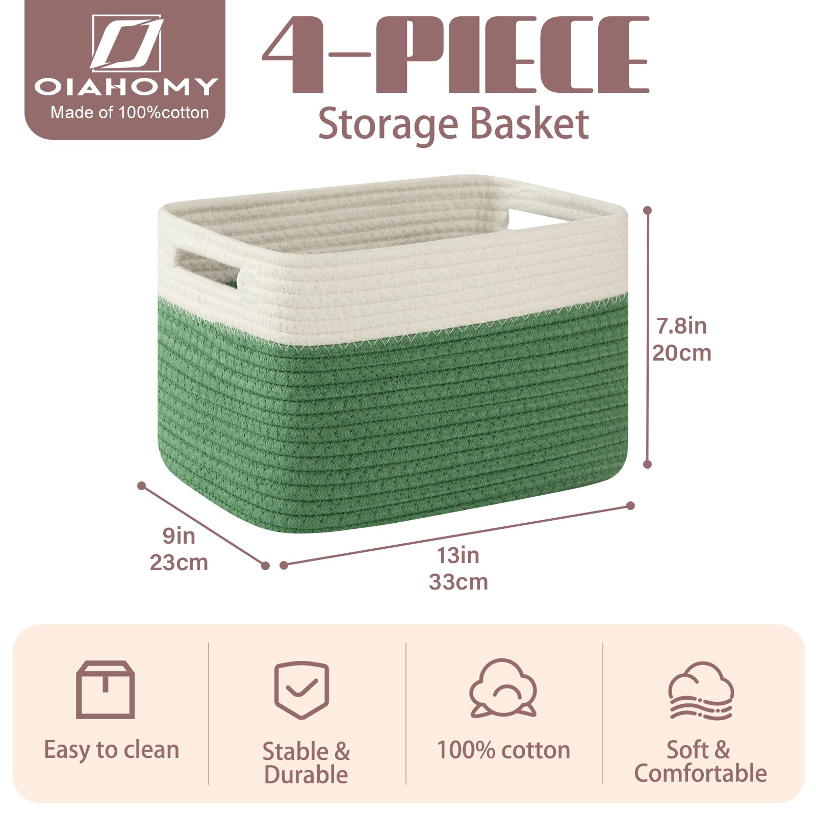 4 Pack Storage Basket (4 Count)