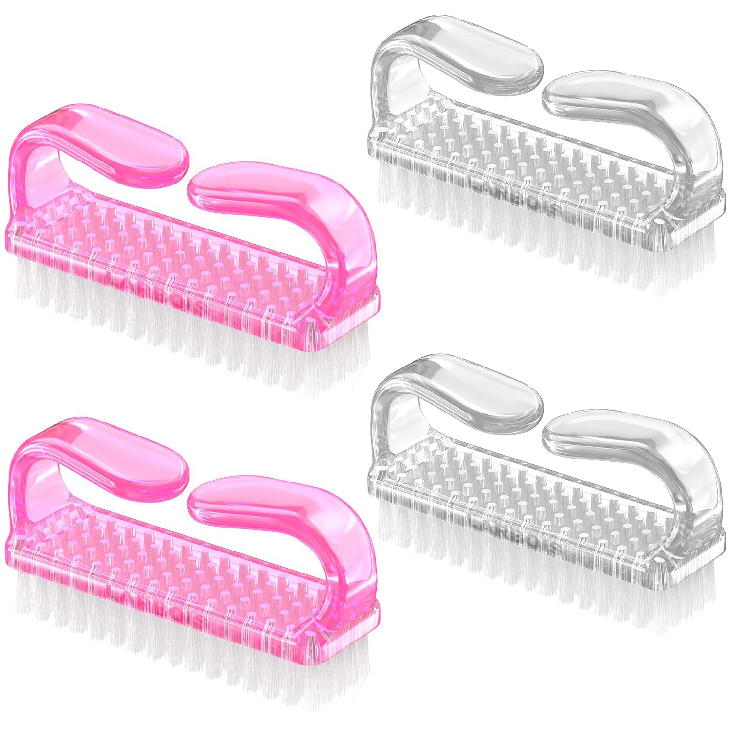 Handle Grip Nail Brush (4 Count)