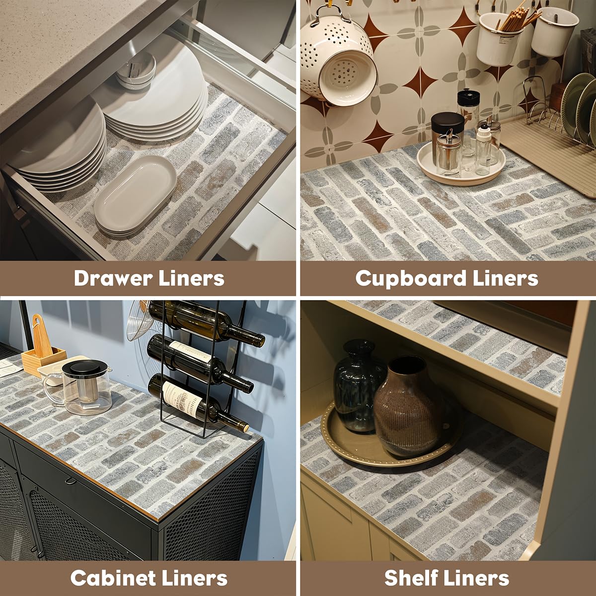 Shelf Liner for Cabinets Non Adhesive Drawer Liner 12in x 10ft (118.1 Sq Ft)