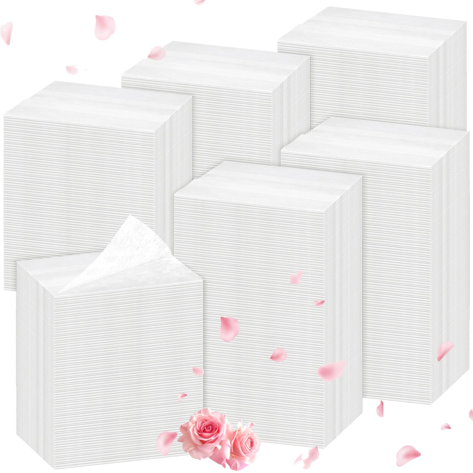 600 Count Dryer Sheets Bulk Fabric Softener Rose Scent Dryer Sheets Naturally Softens and Removes Static Cling