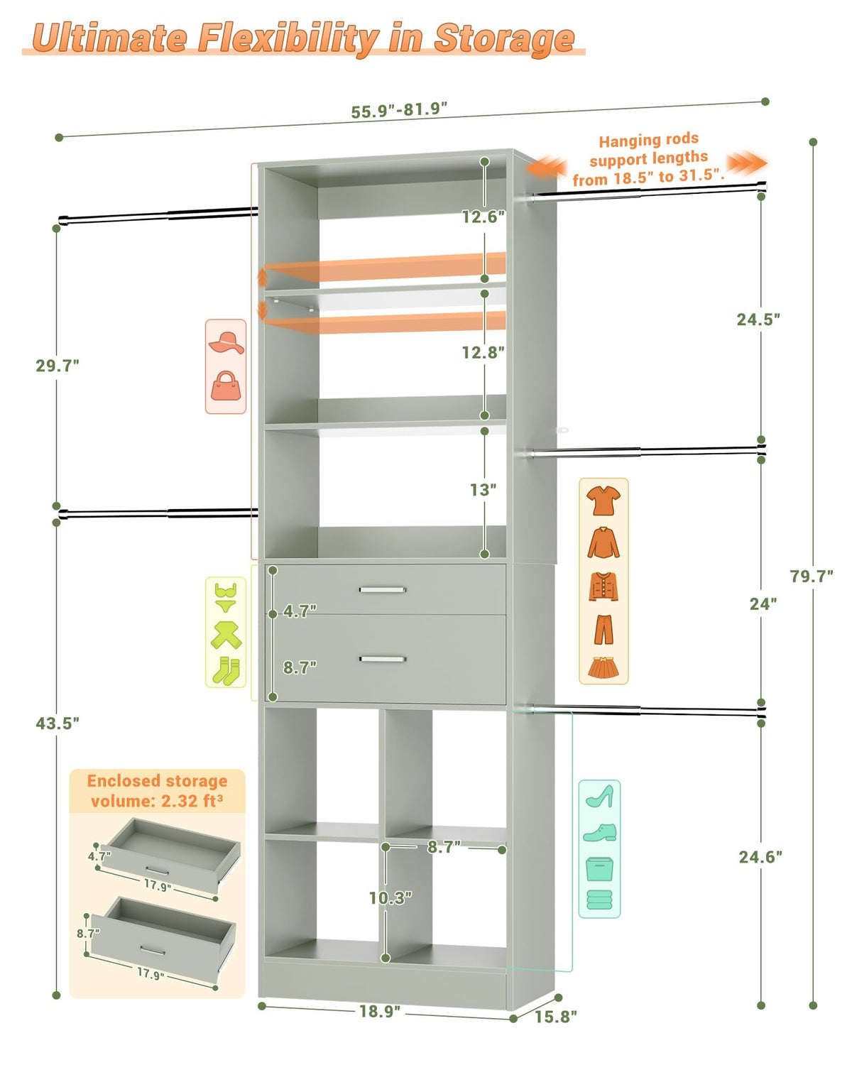 Small Closet System
