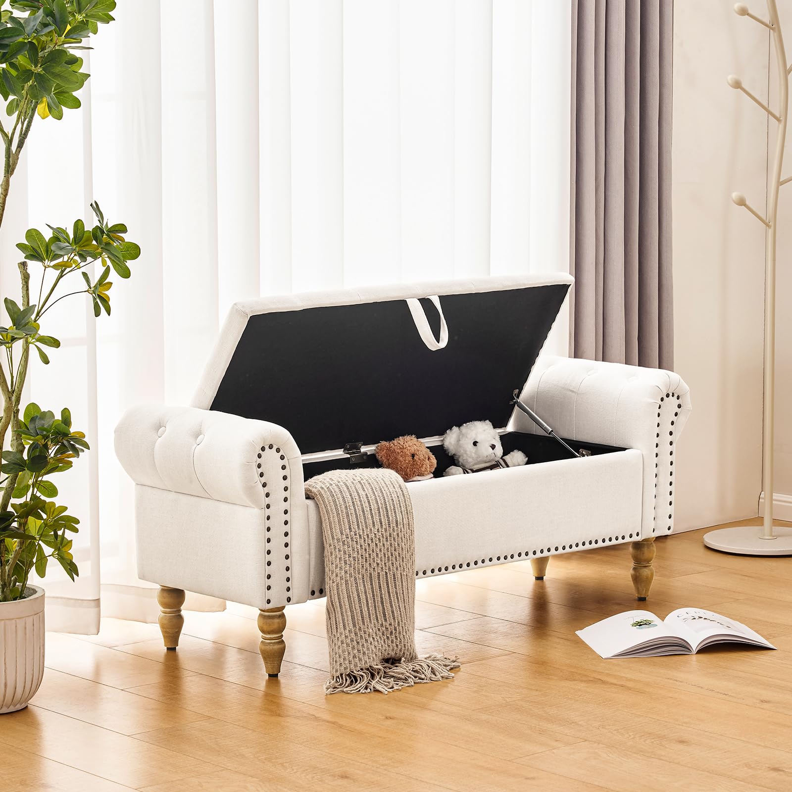 Storage Bedroom Bench for End of Bed