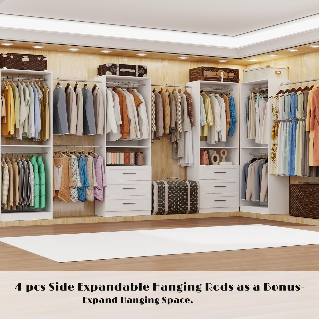 Closet System with 4 Sets