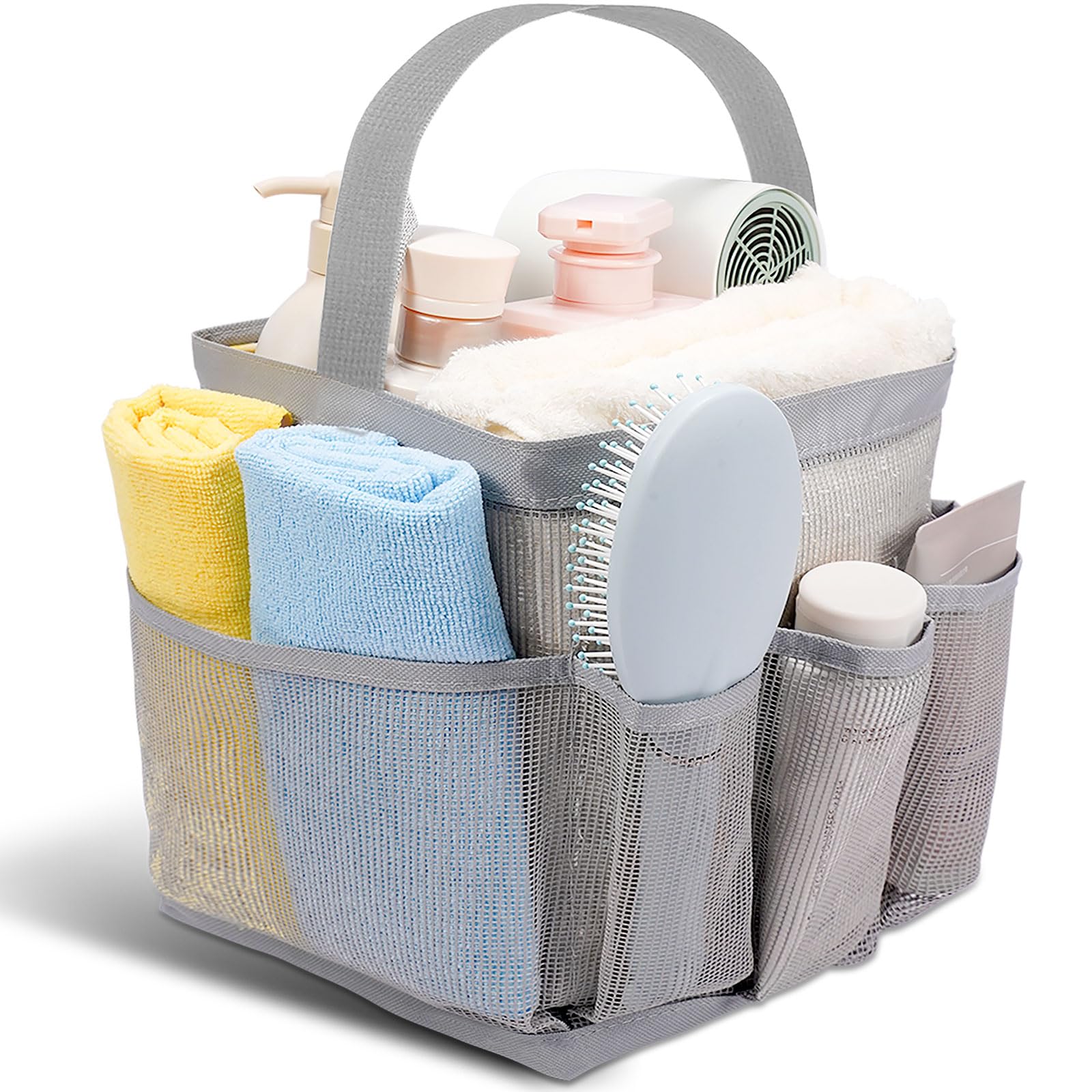 Shower Caddy Portable for College Dorm Room Essentials for Girls with 9 Pockets