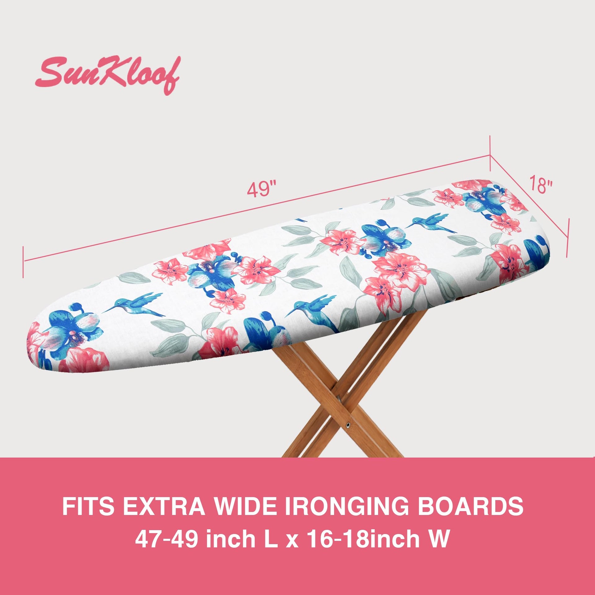 Extra Wide Ironing Board Cover and Pad