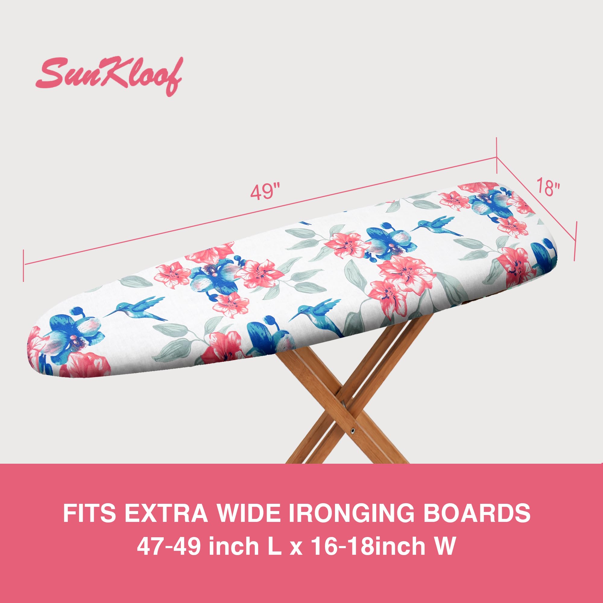 Extra Wide Ironing Board Cover and Pad