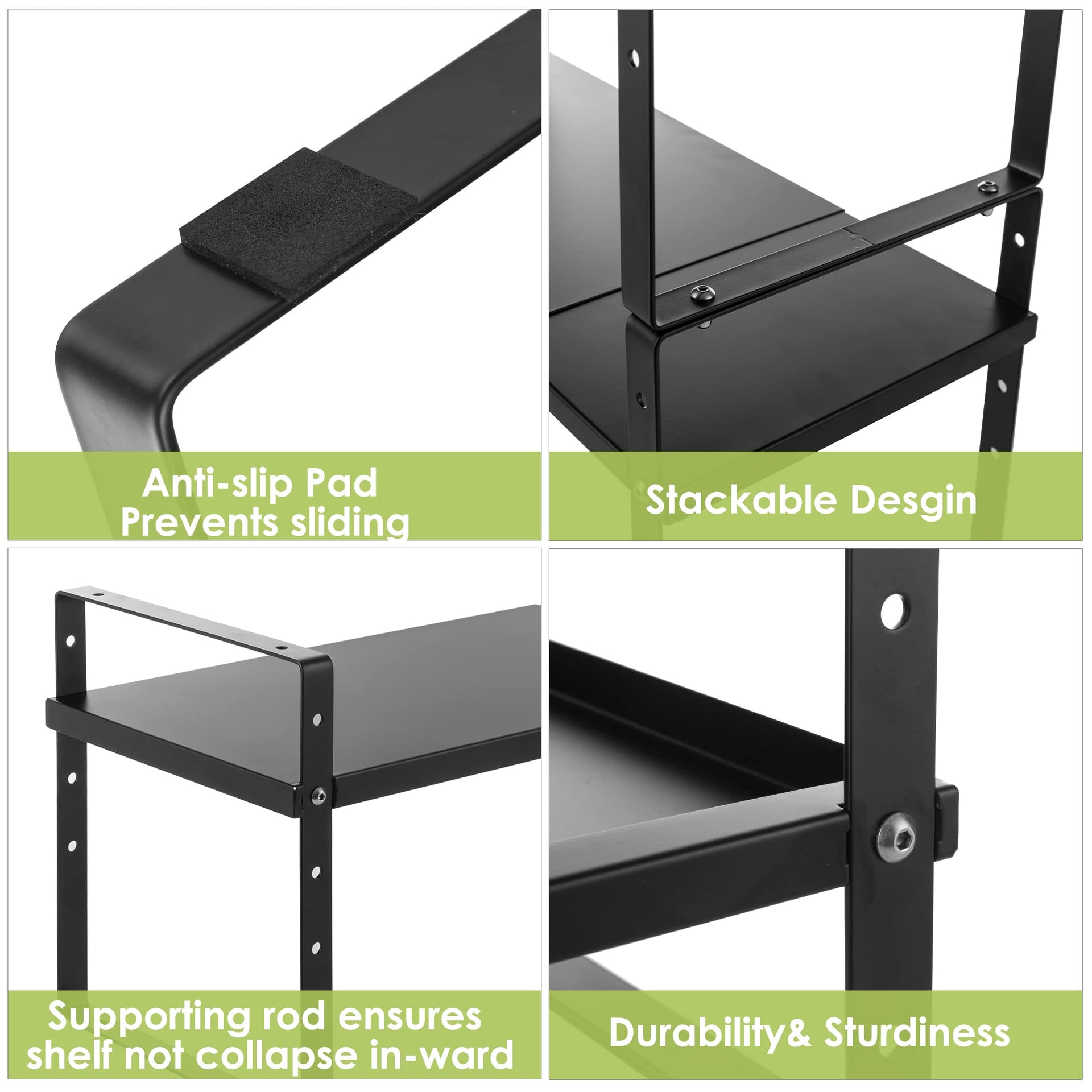 Expandable Cabinet Shelf Organizer Rack (2 Count)