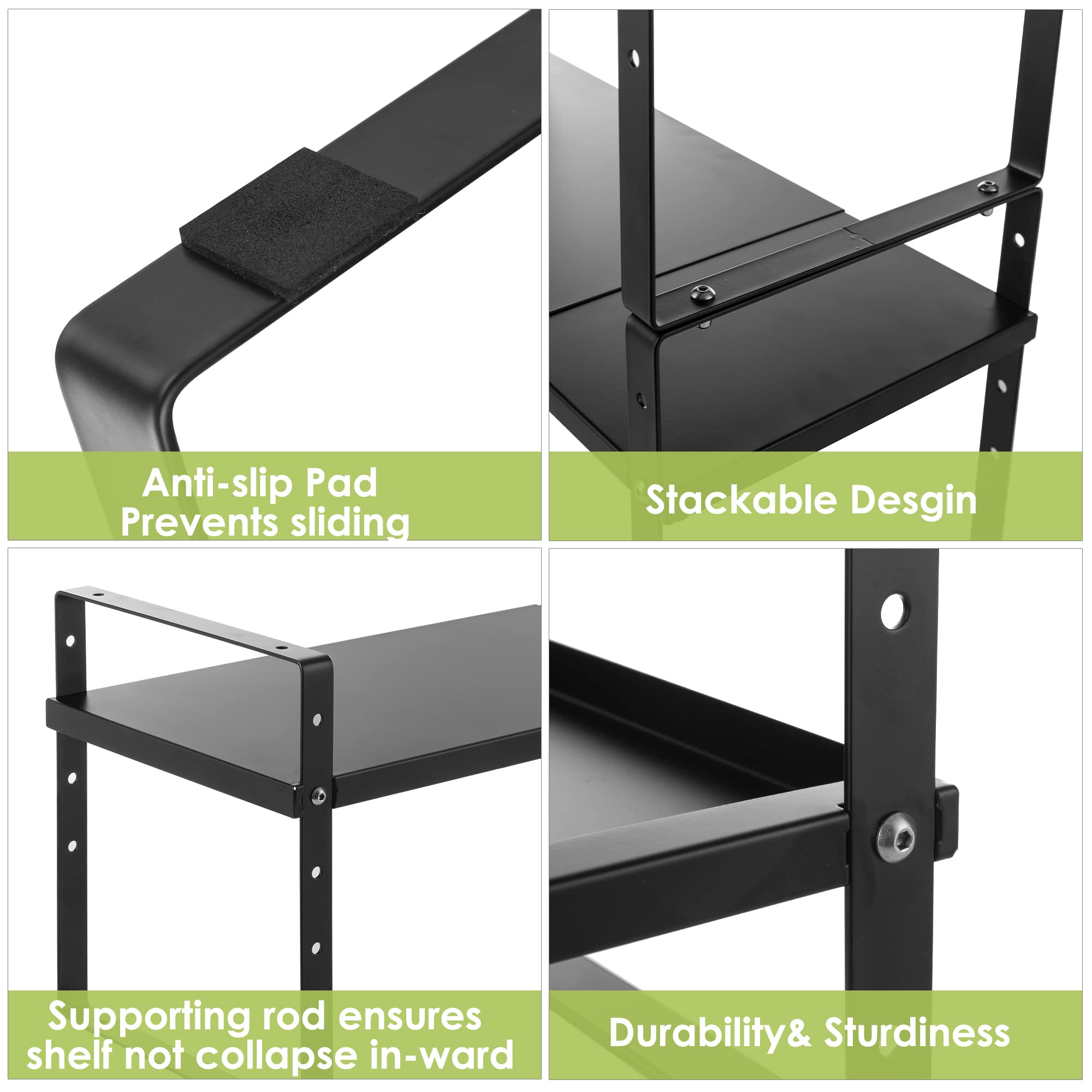 Expandable Cabinet Shelf Organizer Rack (2 Count)