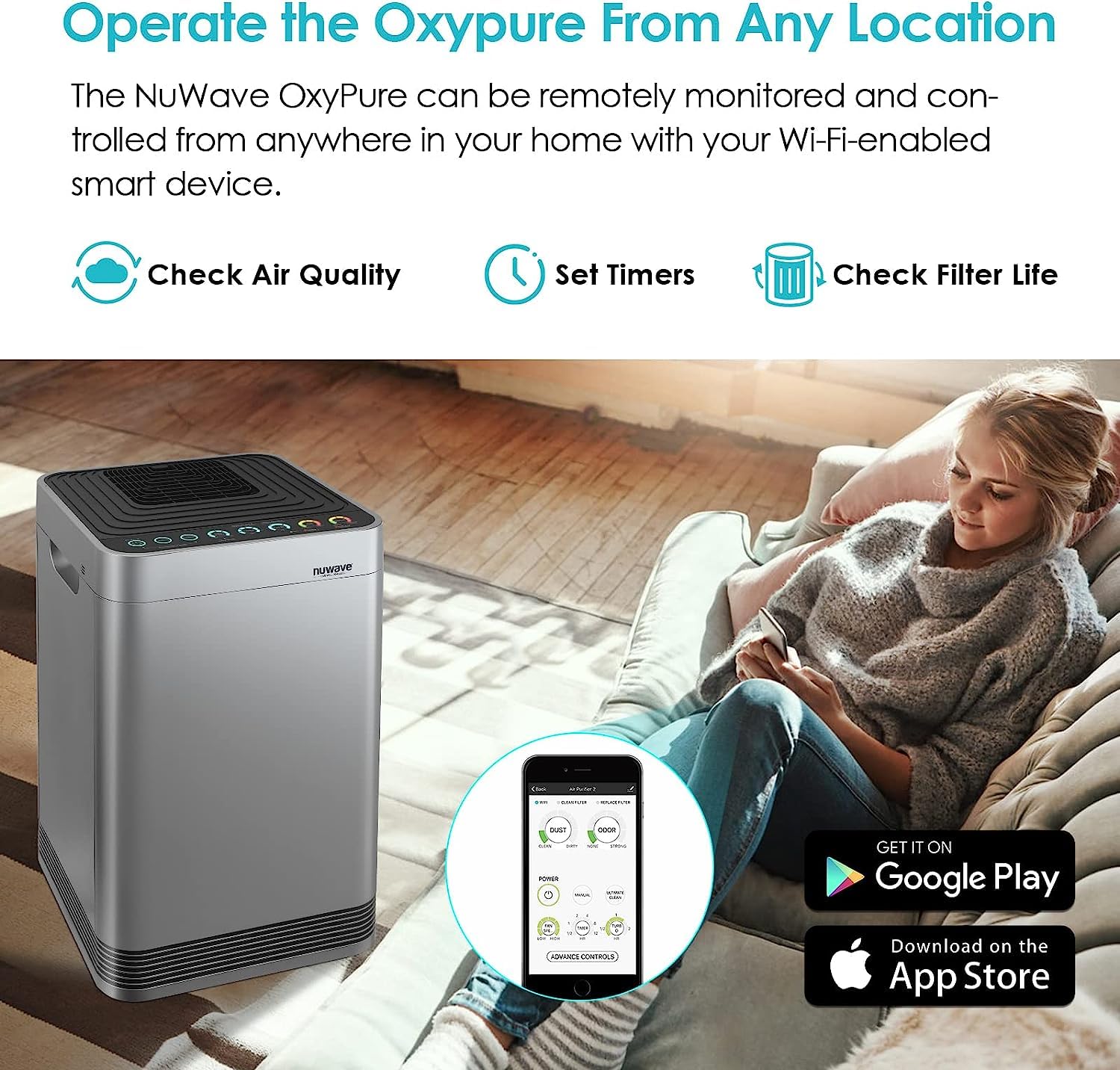 Oxypure Ultra Clean Air Purifier for Extra Large Room