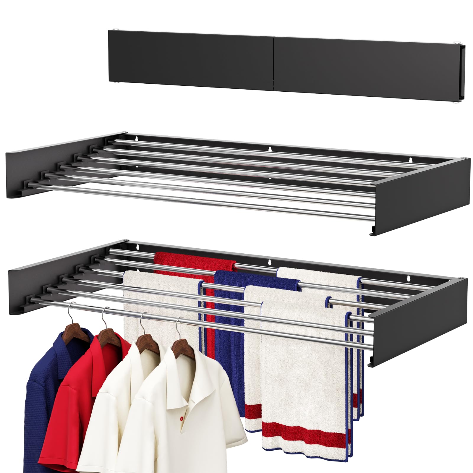Wall Mounted Drying Rack 40"