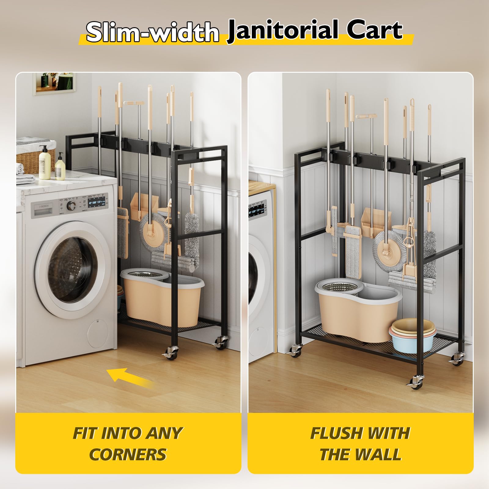 Broom And Mop Holder