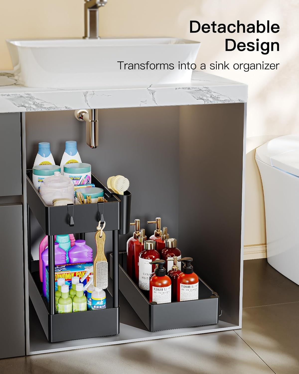 3 Tier Bathroom Storage Cart