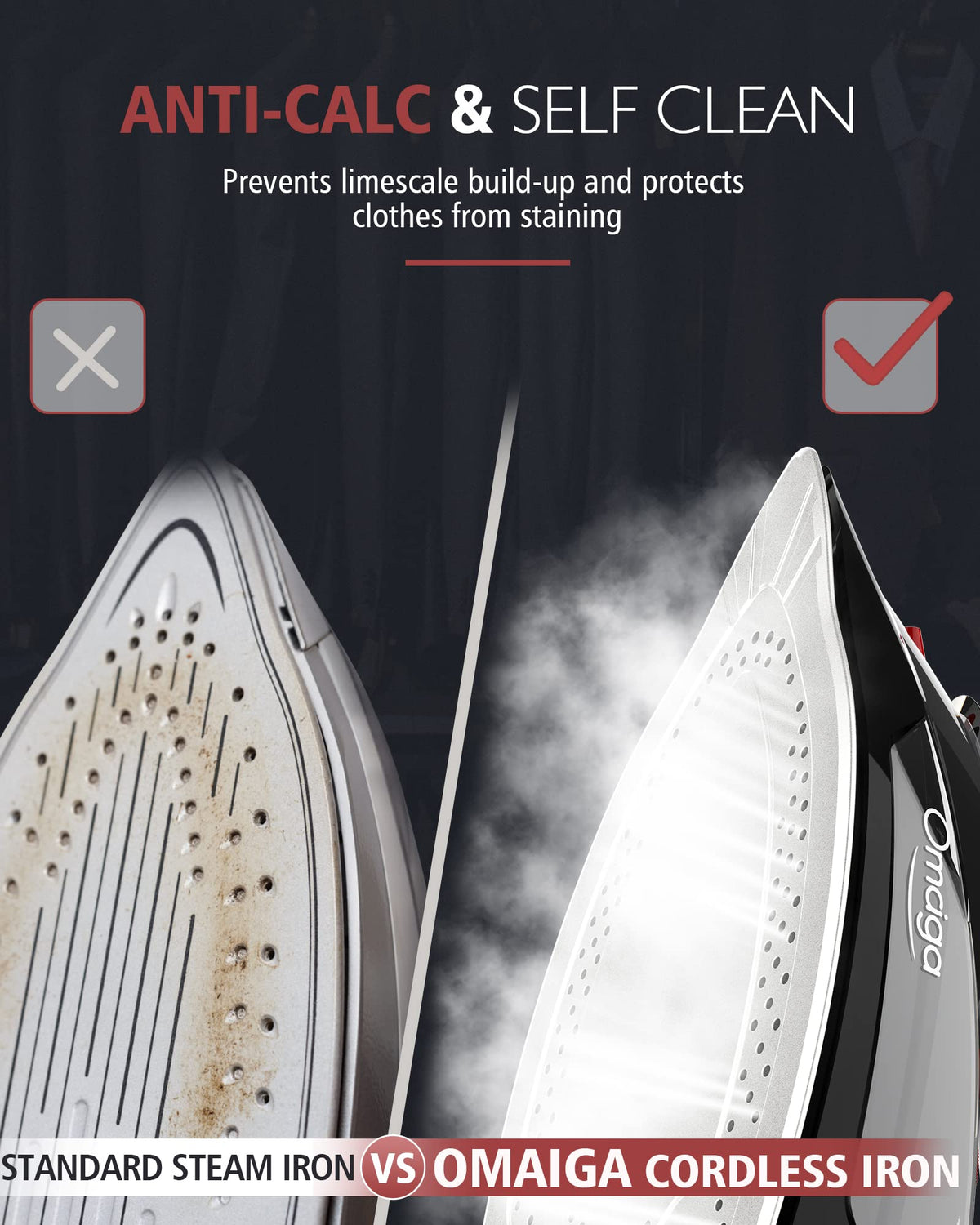 Cordless Iron for Clothes