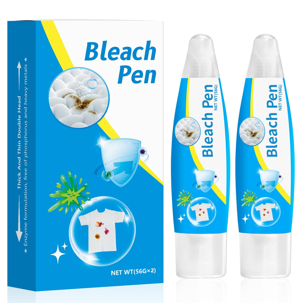 Bleach Pen Bleach gel for Clothing (3.9 Fl Oz)