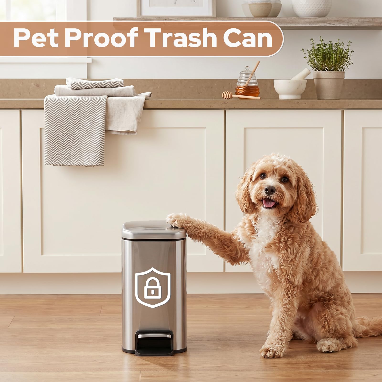 Small Bathroom Trash Can w